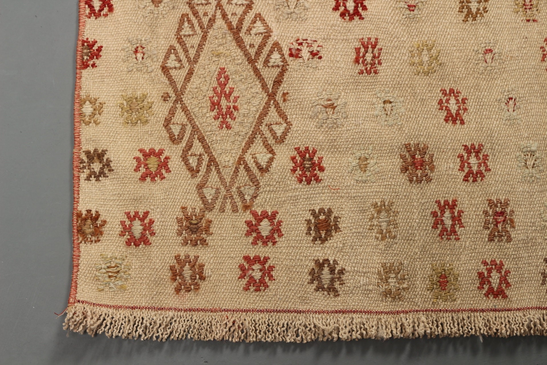 Merdiven Halıları, Sessiz Halı, Türk Halısı, Ev Dekorasyonu Halısı, Koridor Halısı, Vintage Halılar, Kilim, 1.9x8.5 ft Runner Halıları, Bej Oushak Halısı, Oushak Halısı