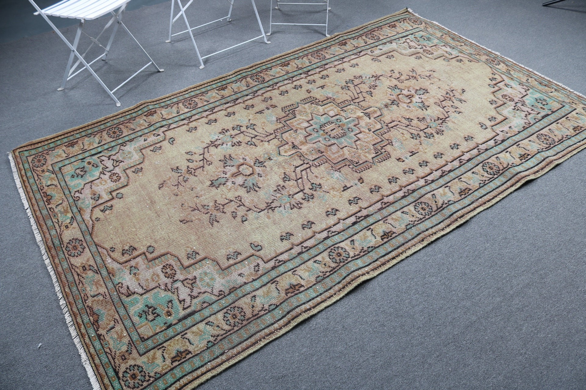 Mutfak Halısı, Yatak Odası Halısı, 4,9x8,4 ft Büyük Halılar, Yün Halılar, Kırmızı Açıklama Halıları, Vintage Halı, Türk Halıları, Kabile Halıları, Büyük Vintage Halı