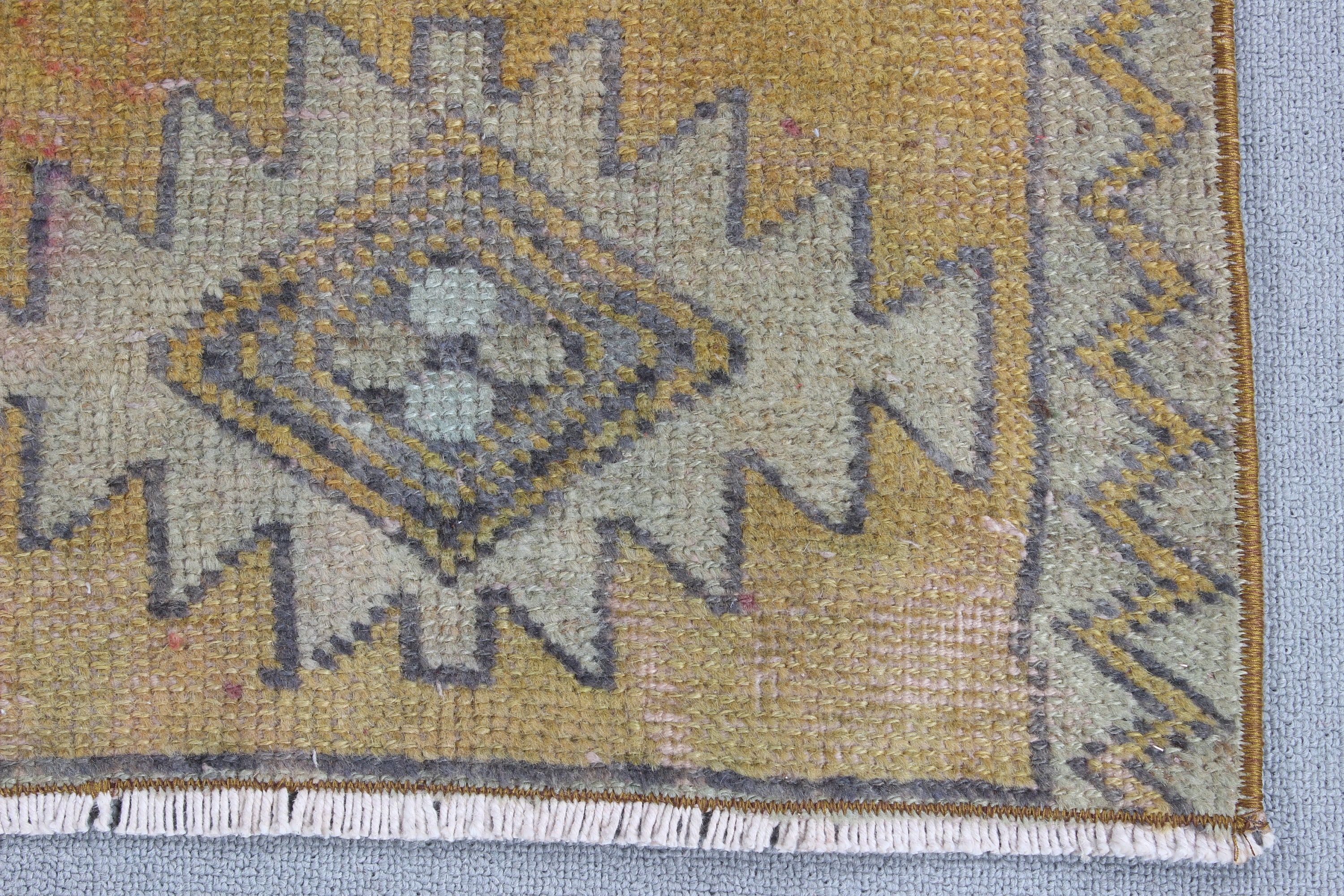 Small Area Rugs, Turkish Rugs, Home Decor Rug, Vintage Rug, Bedroom Rugs, 1.6x2.8 ft Small Rug, Bronze Antique Rugs, Statement Rugs