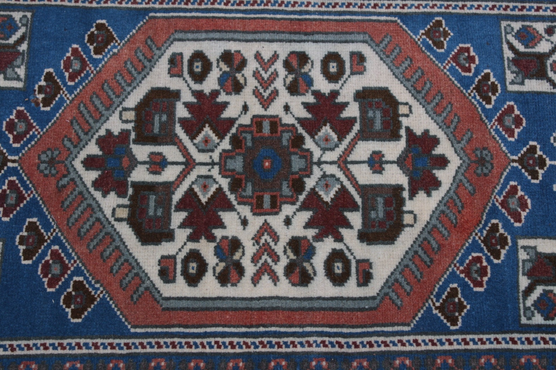 Vintage Halı, Araba Paspas Halıları, Mutfak Halısı, 1.7x3.1 ft Küçük Halılar, Fas Halıları, Boho Halısı, Mavi Oryantal Halı, Türk Halıları, Antika Halı