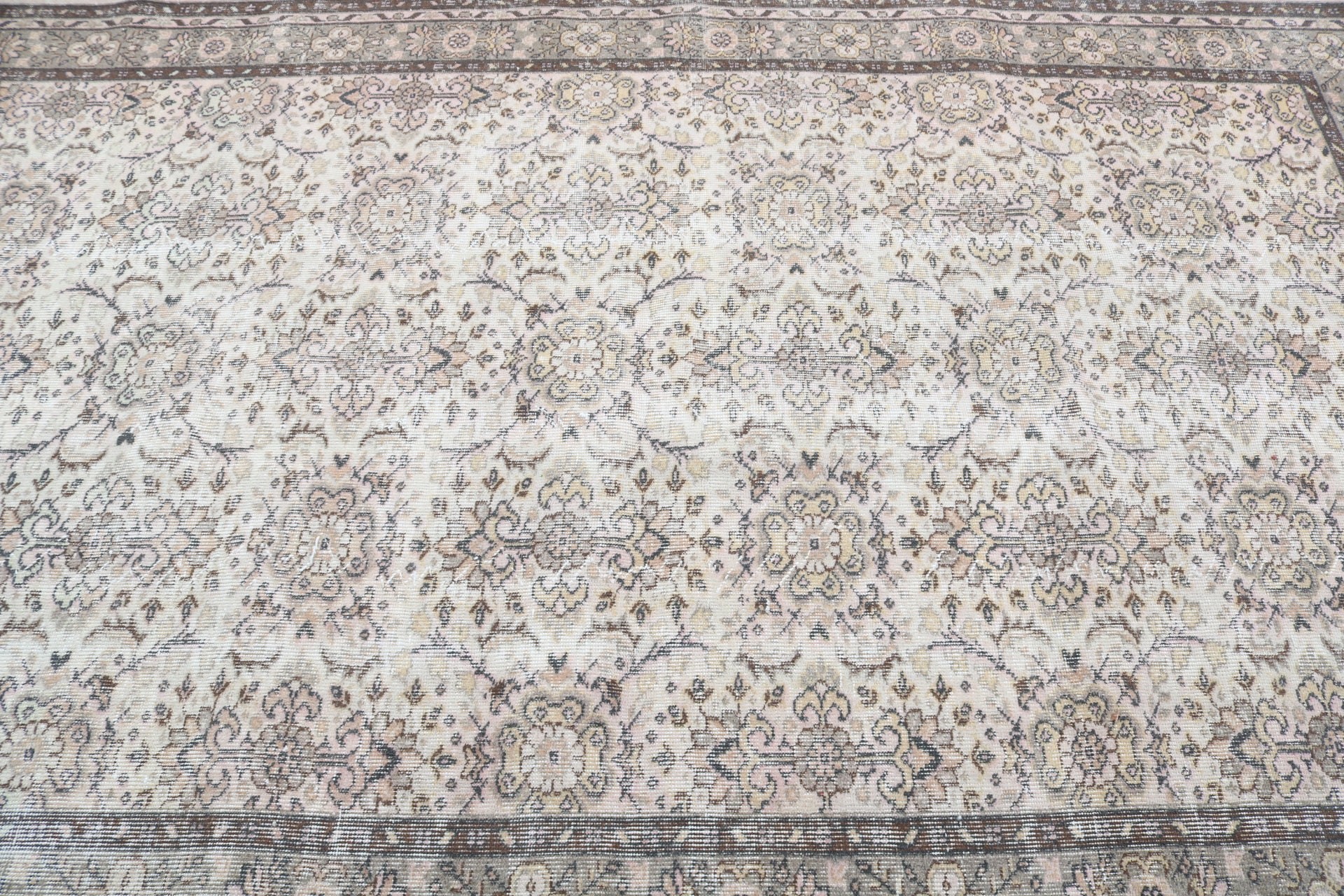 Living Room Rug, Turkish Rug, Vintage Rug, Salon Rug, Pastel Rug, 5.8x8.7 ft Large Rug, Home Decor Rug, Oriental Rugs, Rugs for Dining Room