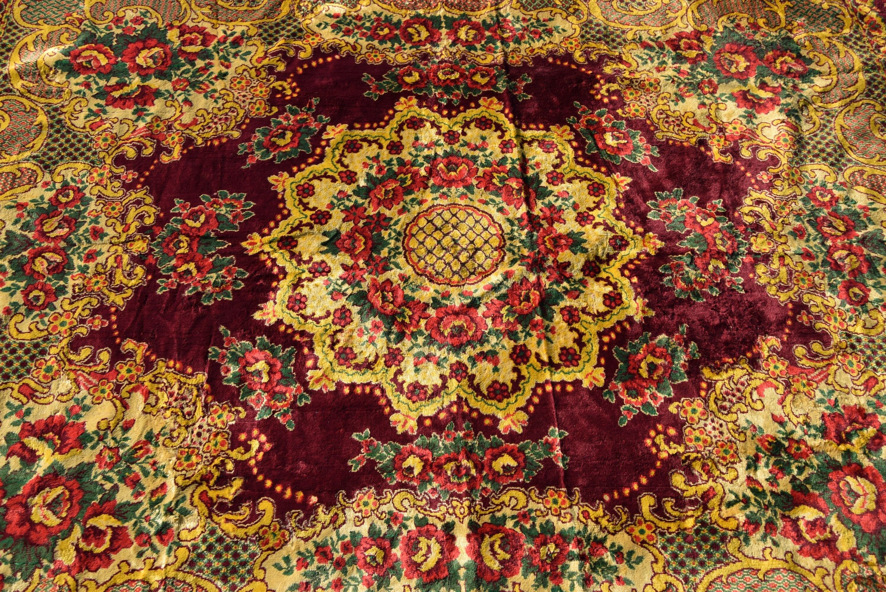 Parlak Halı, Yeşil Soğuk Halı, Ev Dekorasyonu Halısı, Türk Halısı, 5.7x7.2 ft Büyük Halı, Yatak Odası Halıları, Salon Halısı, Vintage Halı, Yemek Odası Halıları