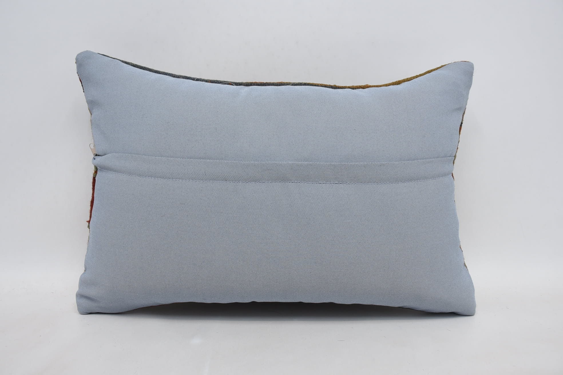 Customized Pillow Sham, 16"x24" Blue Pillow Cover, Vintage Kilim Throw Pillow, Seat Cushion, Kilim Pillow Cover, Boho Pillow, Chair Pillow