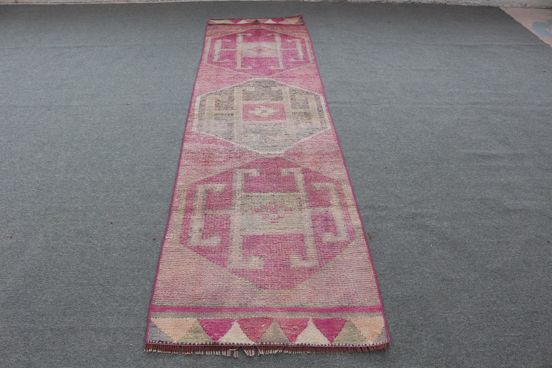 Home Decor Rug, Turkish Rugs, Art Rug, Hallway Rugs, Purple Home Decor Rug, Moroccan Rugs, Stair Rug, Vintage Rug, 2.7x10.1 ft Runner Rugs