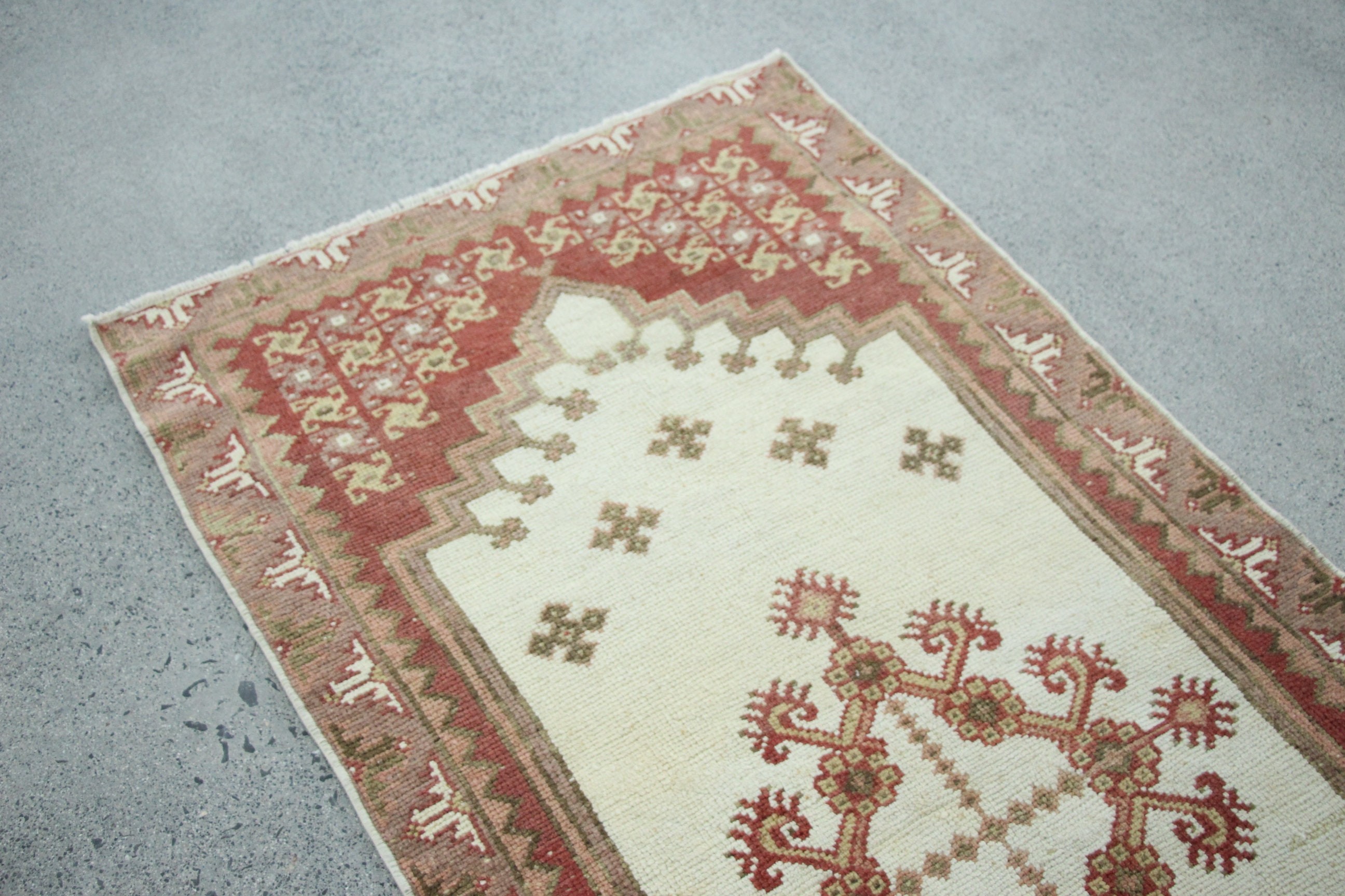 Cool Rug, Vintage Rug, Nursery Rug, Rugs for Bedroom, Entry Rugs, Turkish Rug, Home Decor Rug, White  2.9x6 ft Accent Rugs