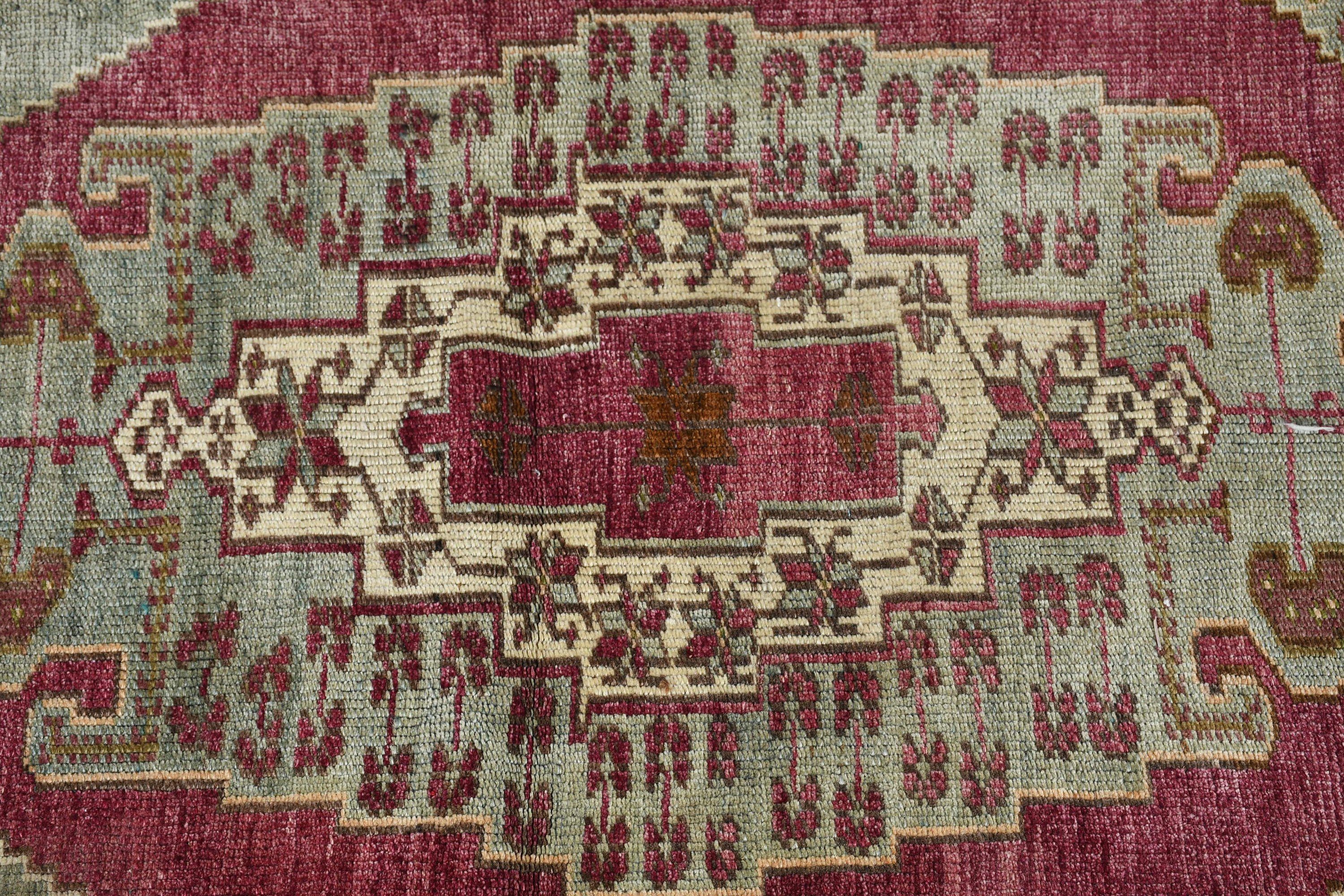Red Kitchen Rug, 3.7x6.5 ft Area Rug, Oushak Rugs, Indoor Rug, Rugs for Area, Anatolian Rug, Dining Room Rug, Turkish Rugs, Vintage Rug
