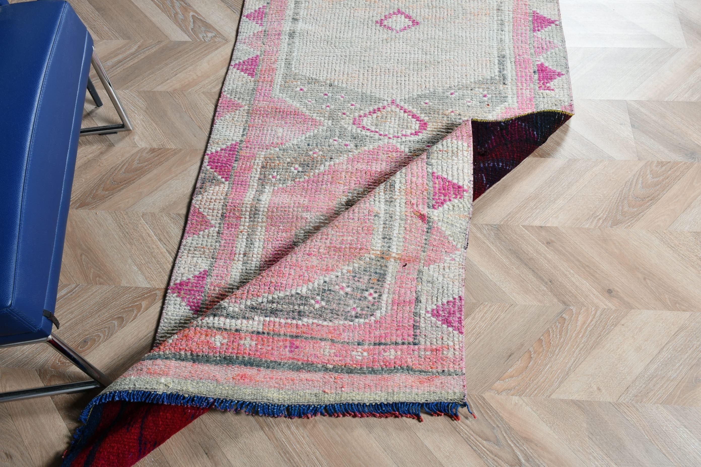 Stair Rug, Bedroom Rug, Turkish Rugs, Rugs for Runner, Antique Rugs, Hallway Rug, Pink Kitchen Rugs, Vintage Rug, 2.9x10.5 ft Runner Rugs