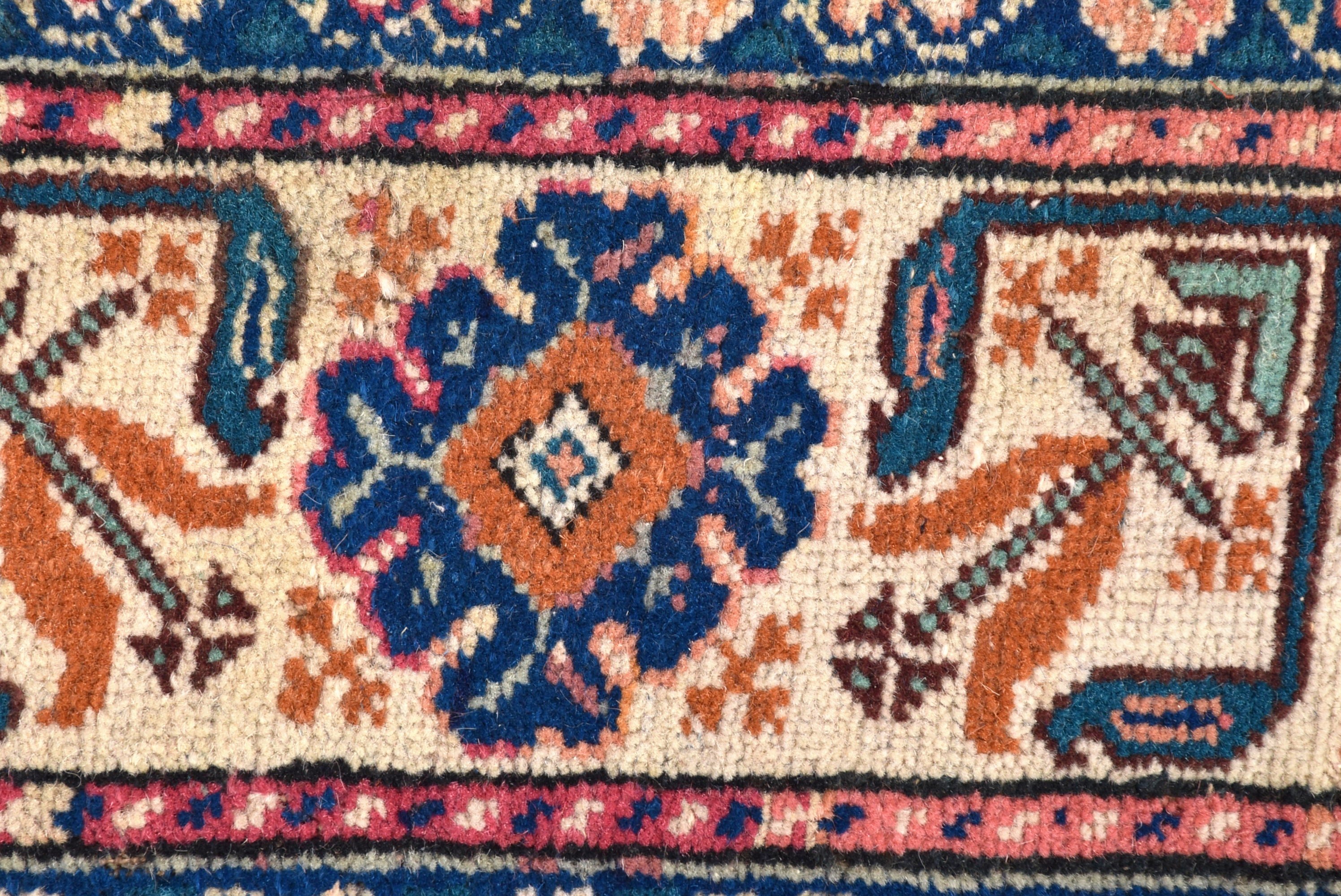 Cool Rug, 3x9.3 ft Runner Rugs, Vintage Rugs, Kitchen Rugs, Stair Rug, Oriental Rugs, Blue Statement Rugs, Turkish Rugs, Rugs for Corridor