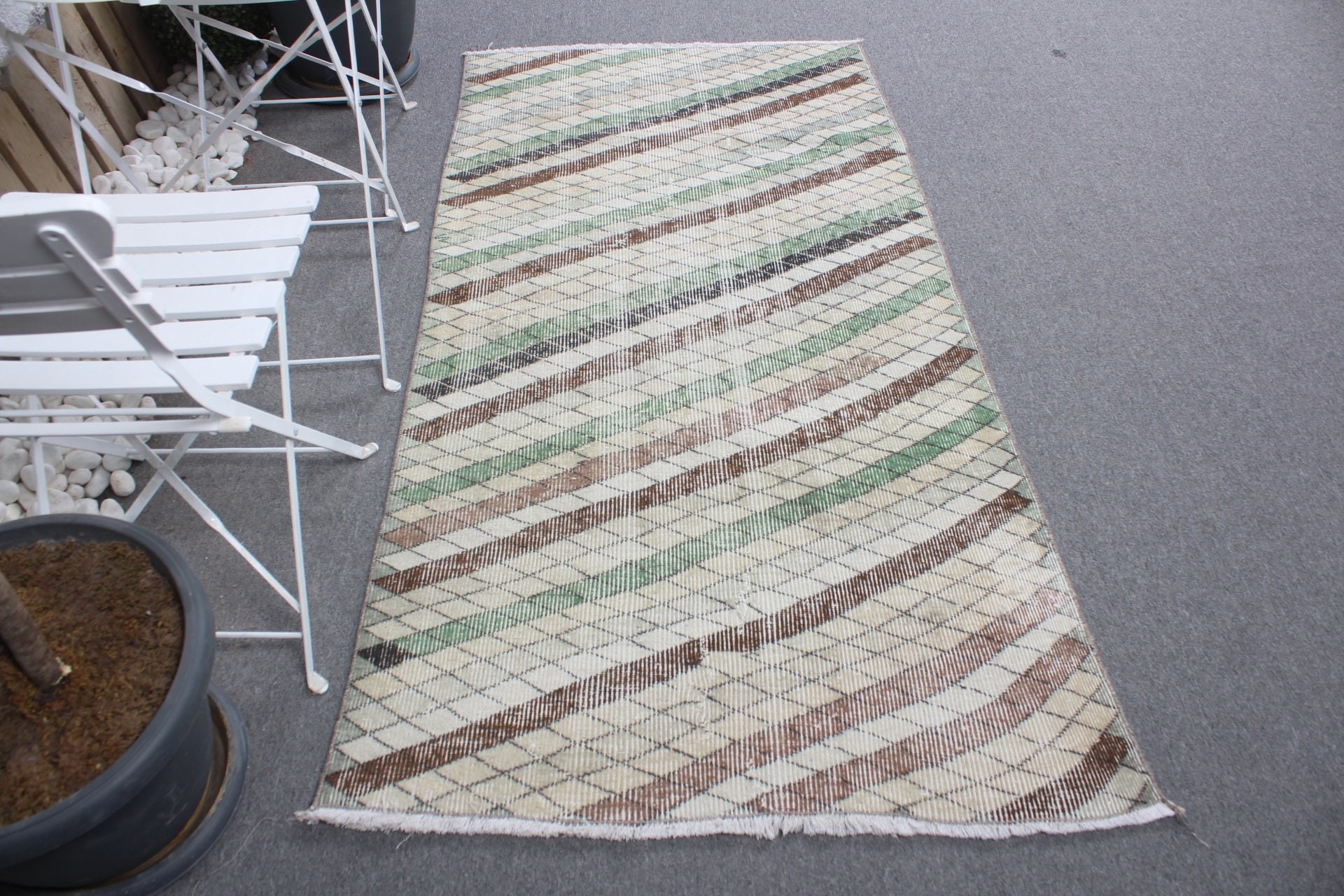 Bedroom Rug, Home Decor Rug, Turkish Rugs, Vintage Rug, Beige Home Decor Rug, Boho Rug, 3.3x6.2 ft Accent Rug, Entry Rugs