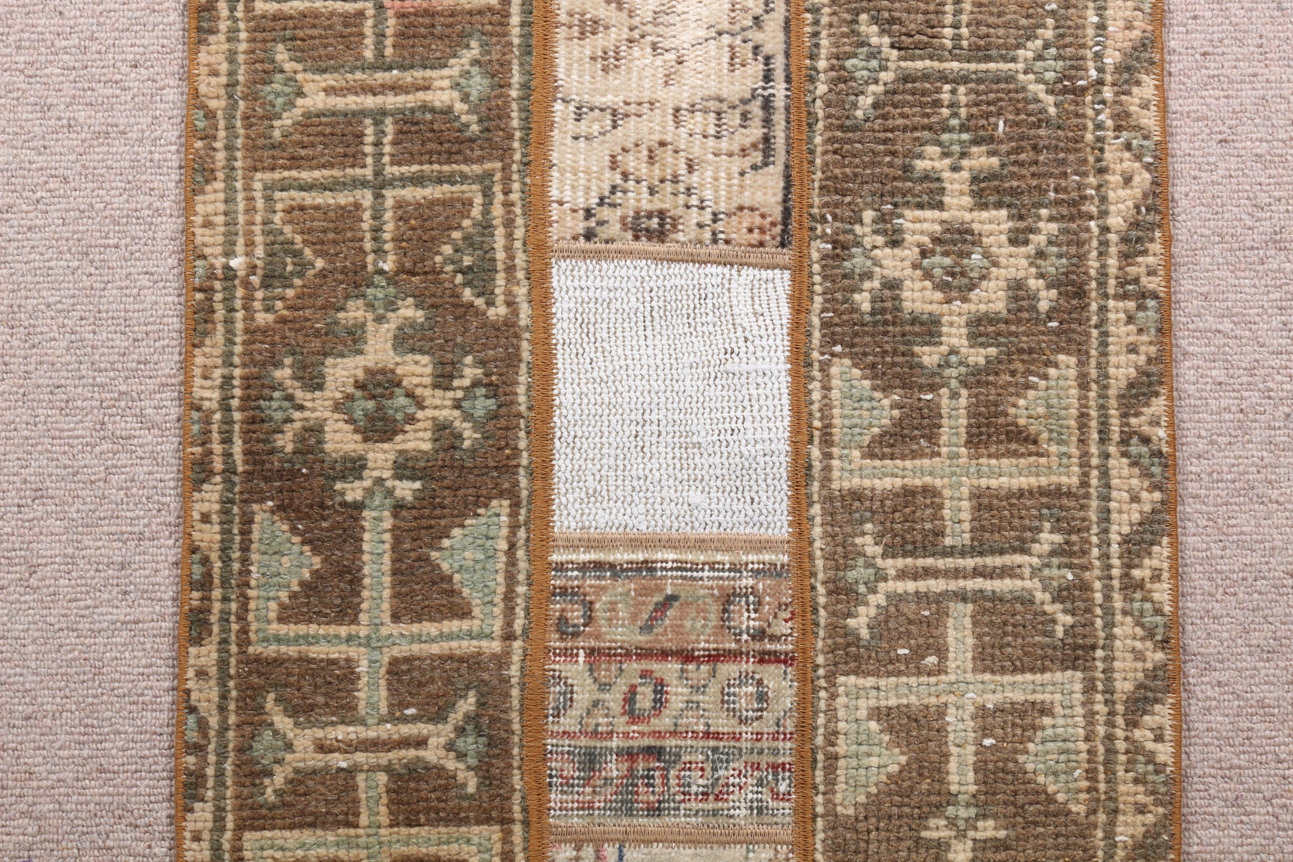 Turkish Rug, Vintage Rugs, Wall Hanging Rug, Art Rug, Car Mat Rug, Brown  1.7x3.2 ft Small Rug, Oriental Rugs
