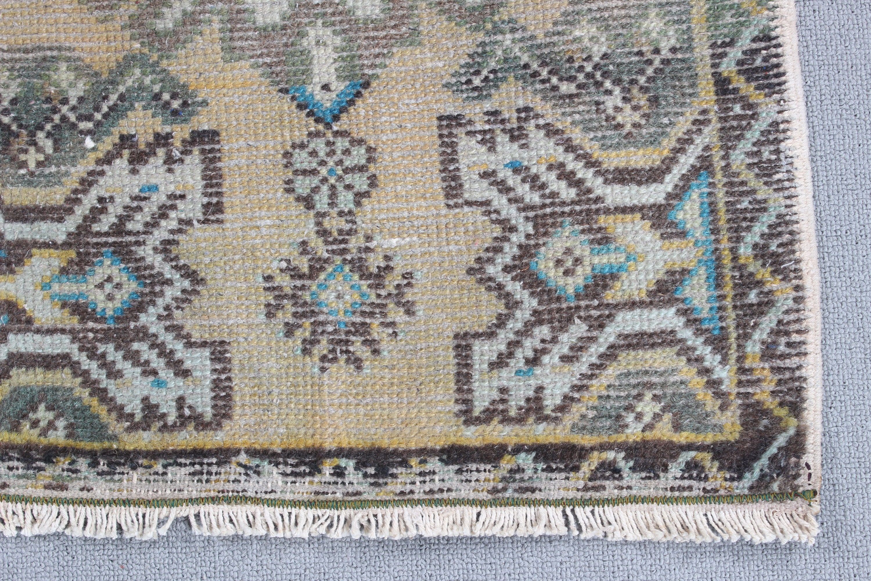 Turkish Rugs, Small Area Rug, Luxury Rugs, Bedroom Rugs, Bronze Antique Rugs, Entry Rugs, 1.5x2.5 ft Small Rug, Modern Rugs, Vintage Rug