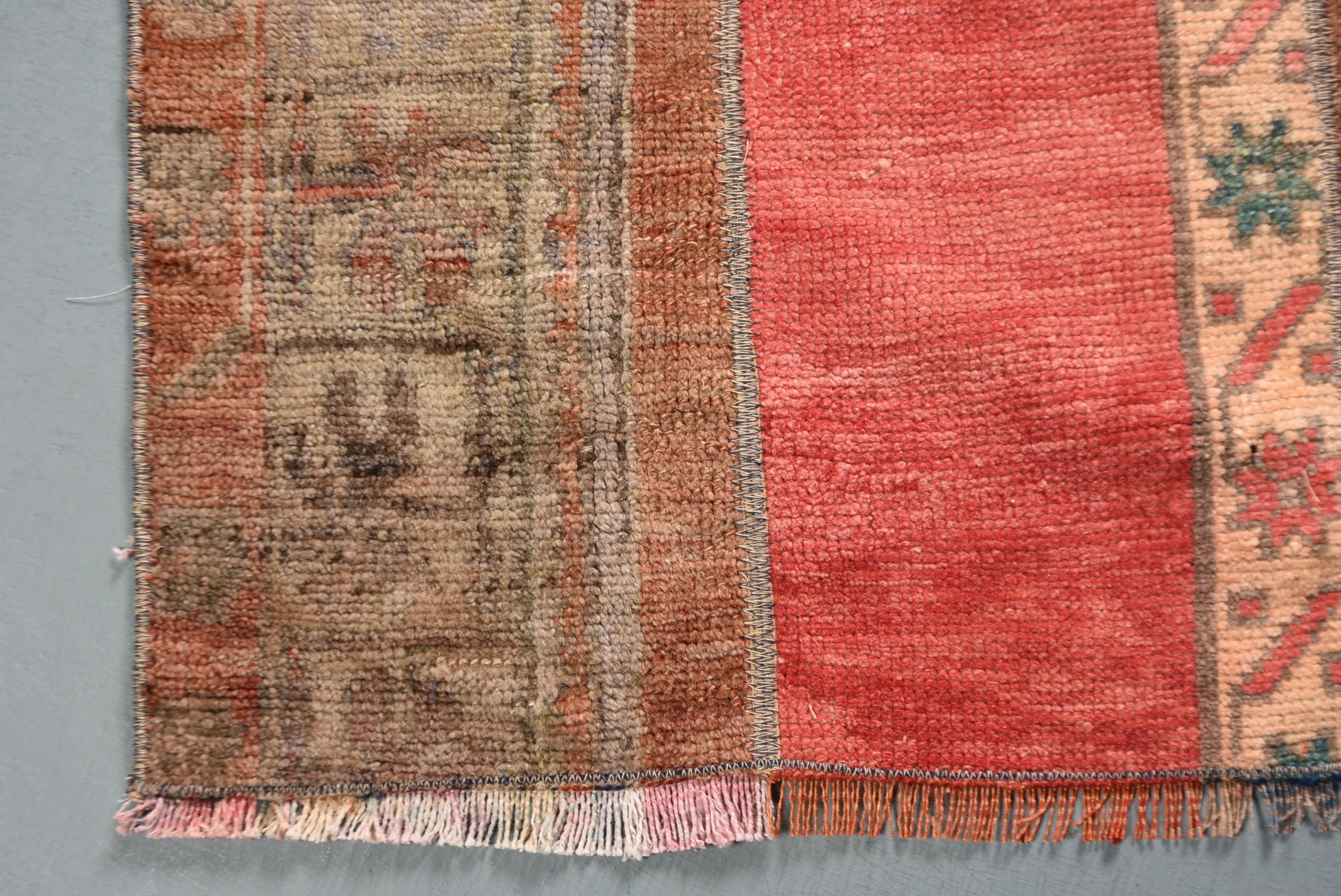 Kitchen Rugs, Red Moroccan Rug, Antique Rugs, Vintage Rugs, Rugs for Bedroom, 2.2x3.7 ft Small Rugs, Entry Rug, Turkish Rug