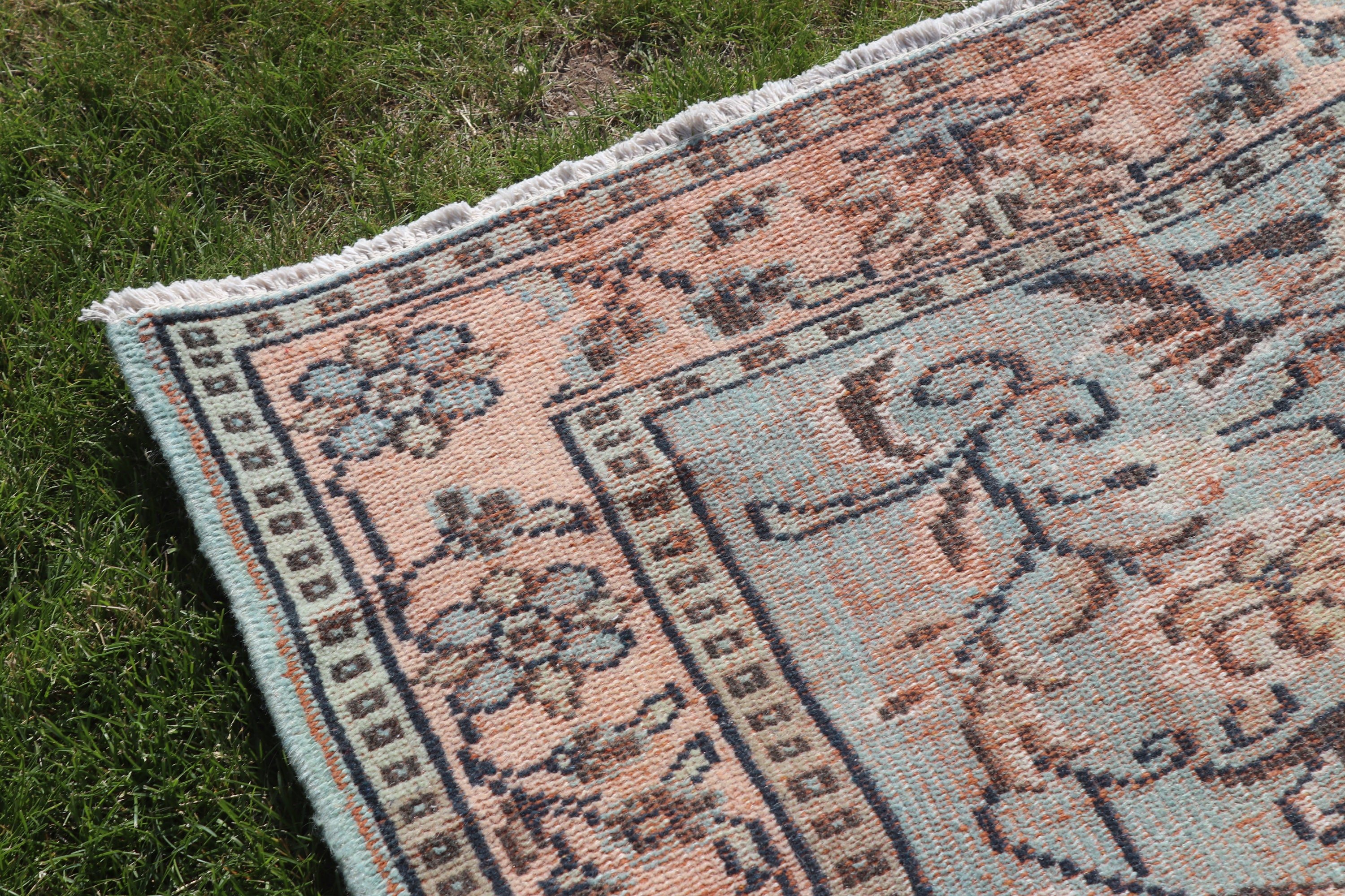 5.3x8.6 ft Large Rug, Living Room Rug, Turkish Rugs, Oushak Rugs, Large Boho Rug, Orange Oriental Rug, Flatweave Rugs, Vintage Rug