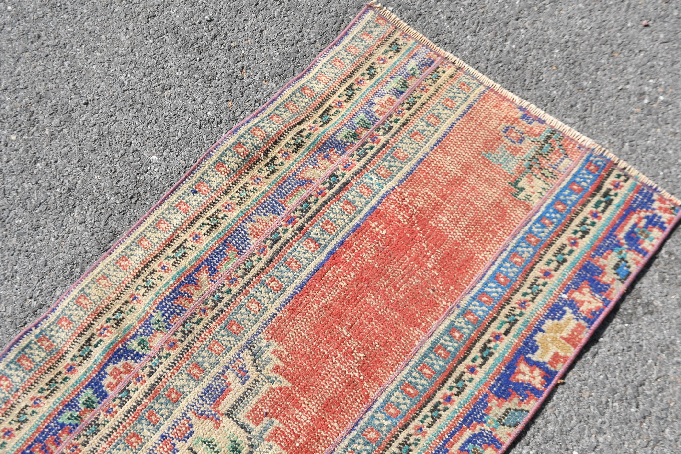 Turkish Rug, Bedroom Rugs, Kitchen Rug, Rugs for Car Mat, Anatolian Rug, Vintage Rugs, Ethnic Rug, 2.1x4.2 ft Small Rug, Blue Oriental Rugs