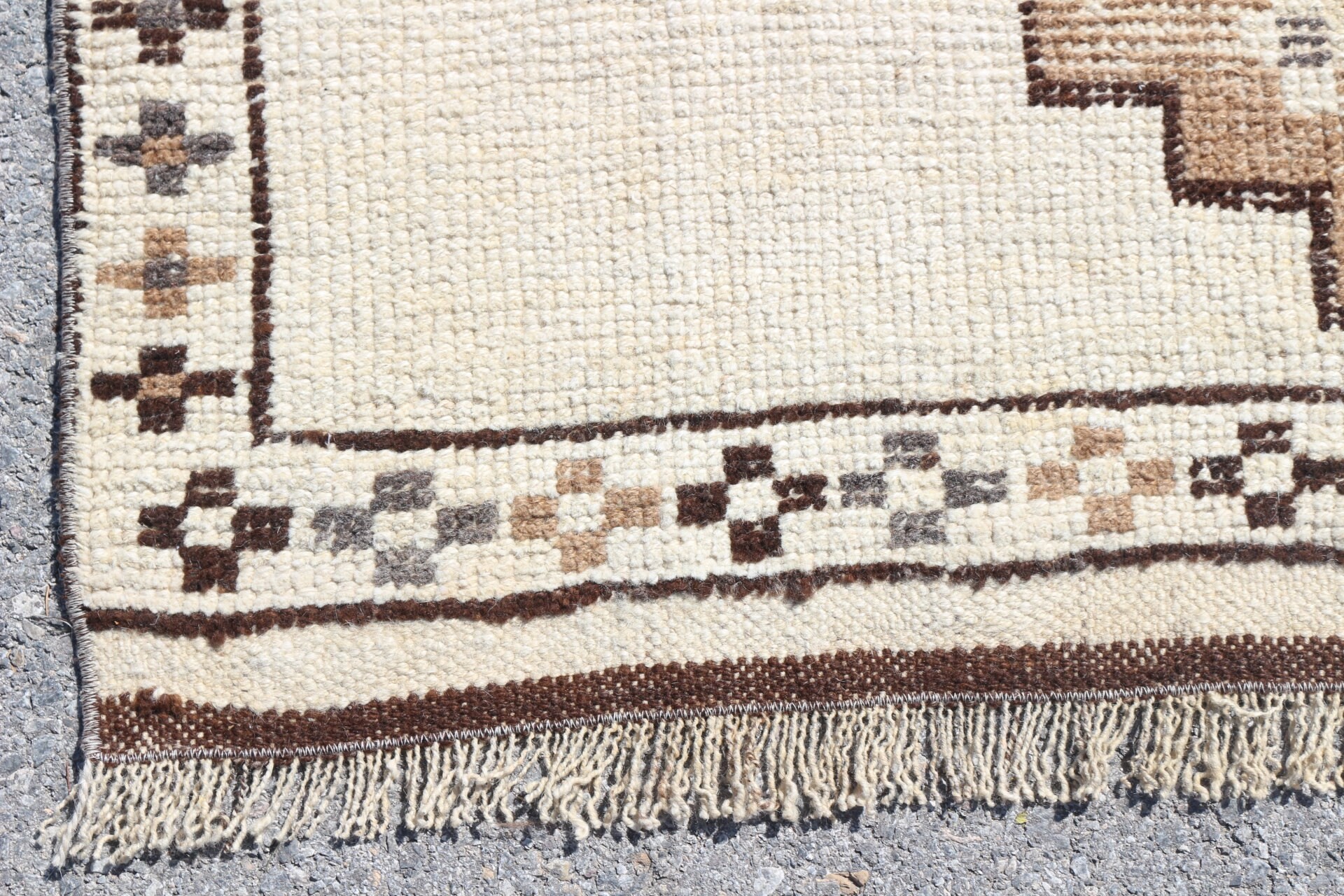 Kitchen Rug, Rugs for Runner, Stair Rug, Beige Oriental Rugs, 3.8x10.7 ft Runner Rugs, Turkish Rug, Vintage Rug, Oushak Rugs, Oriental Rug