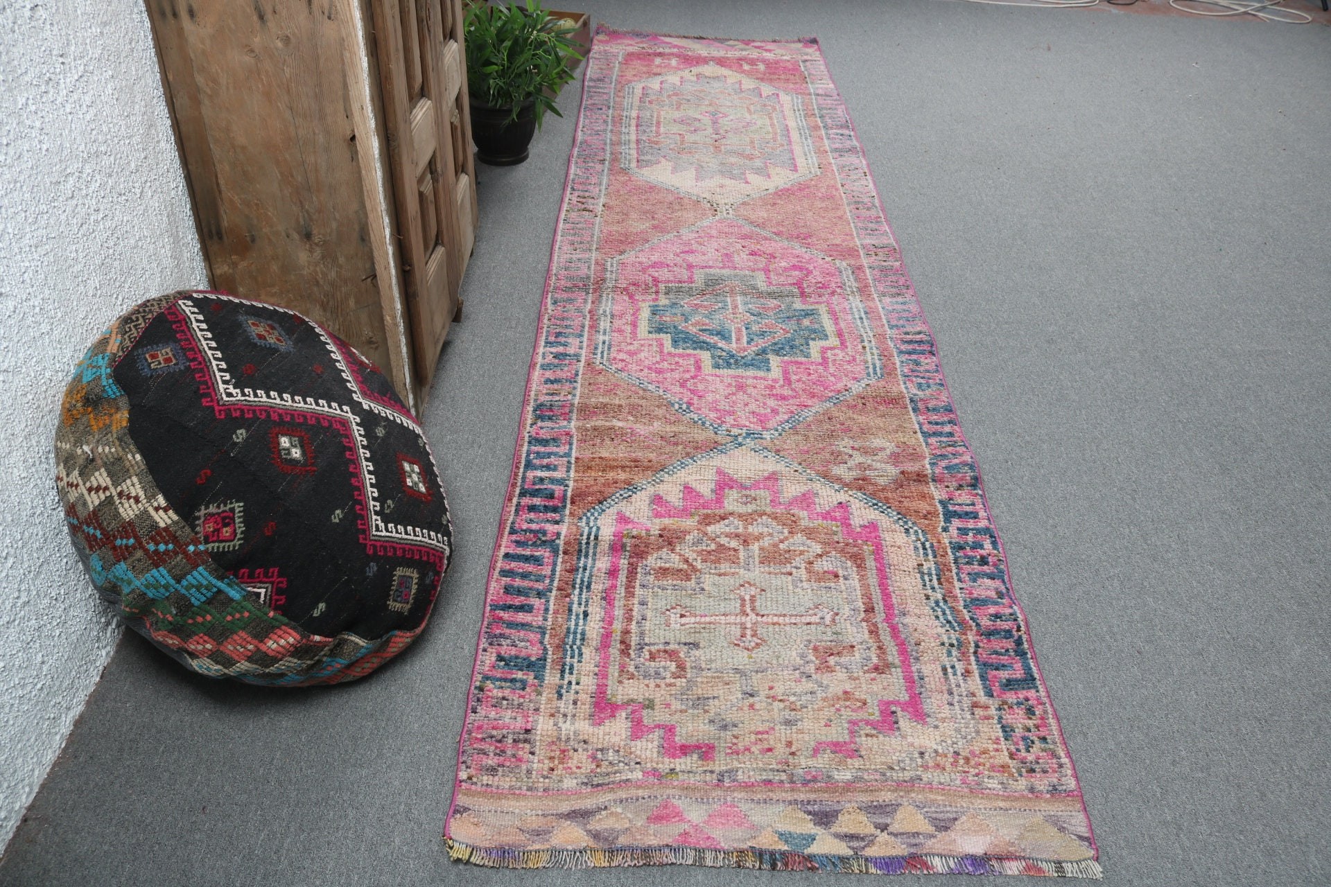 Türk Halısı, Vintage Halılar, Bej Boho Halısı, Aztek Halısı, Koridor Halısı, 2.9x11.6 ft Runner Halısı, Düz Dokuma Halısı, Cool Halısı, Beni Ourain Runner Halıları