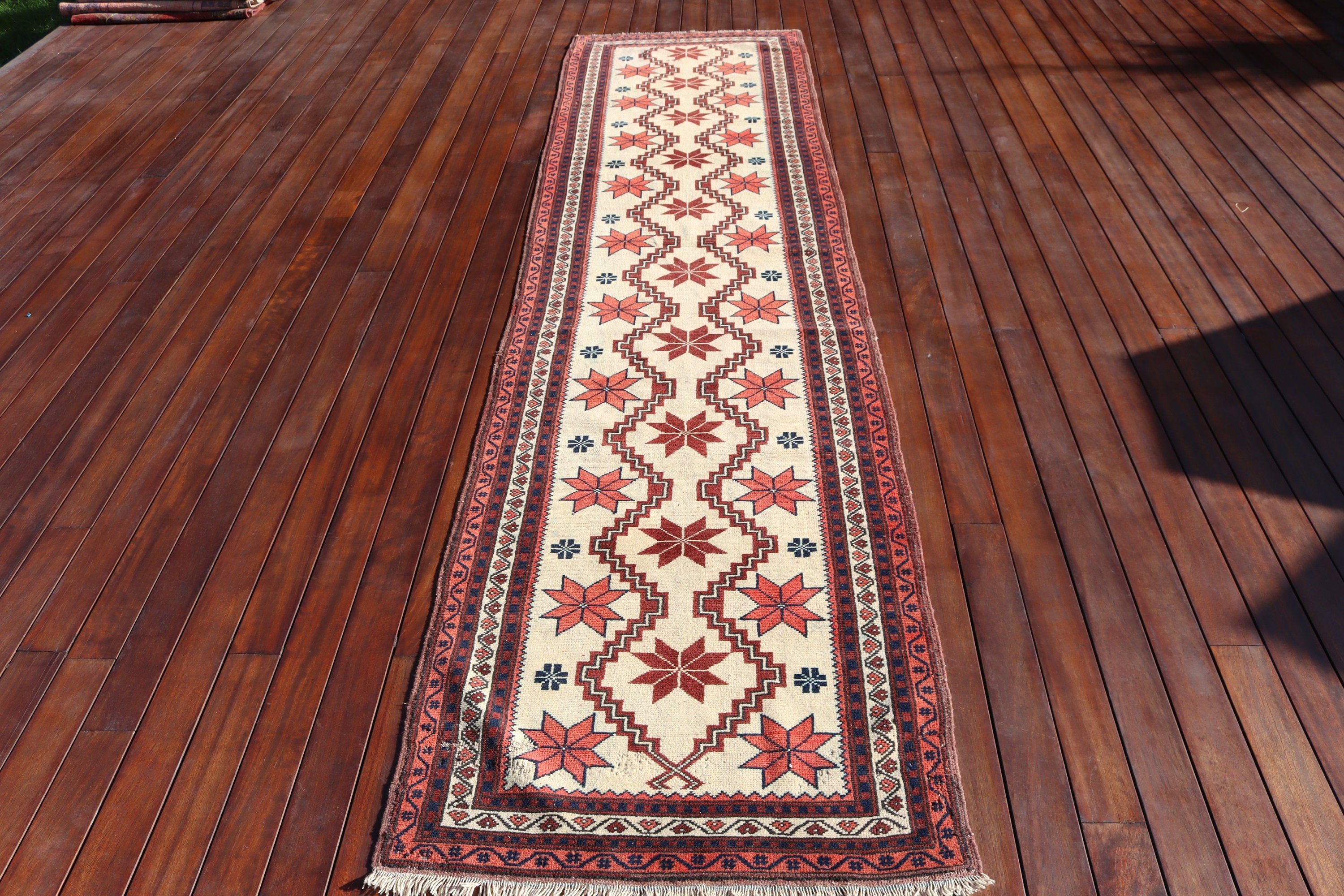 Merdiven Halıları, Türkiye Halıları, Vintage Halılar, Uzun Yolluk Halısı, Yatak Odası Halısı, Yün Halılar, Bej Düz Dokuma Halı, Türk Halısı, 2.7x10.6 ft Yolluk Halıları