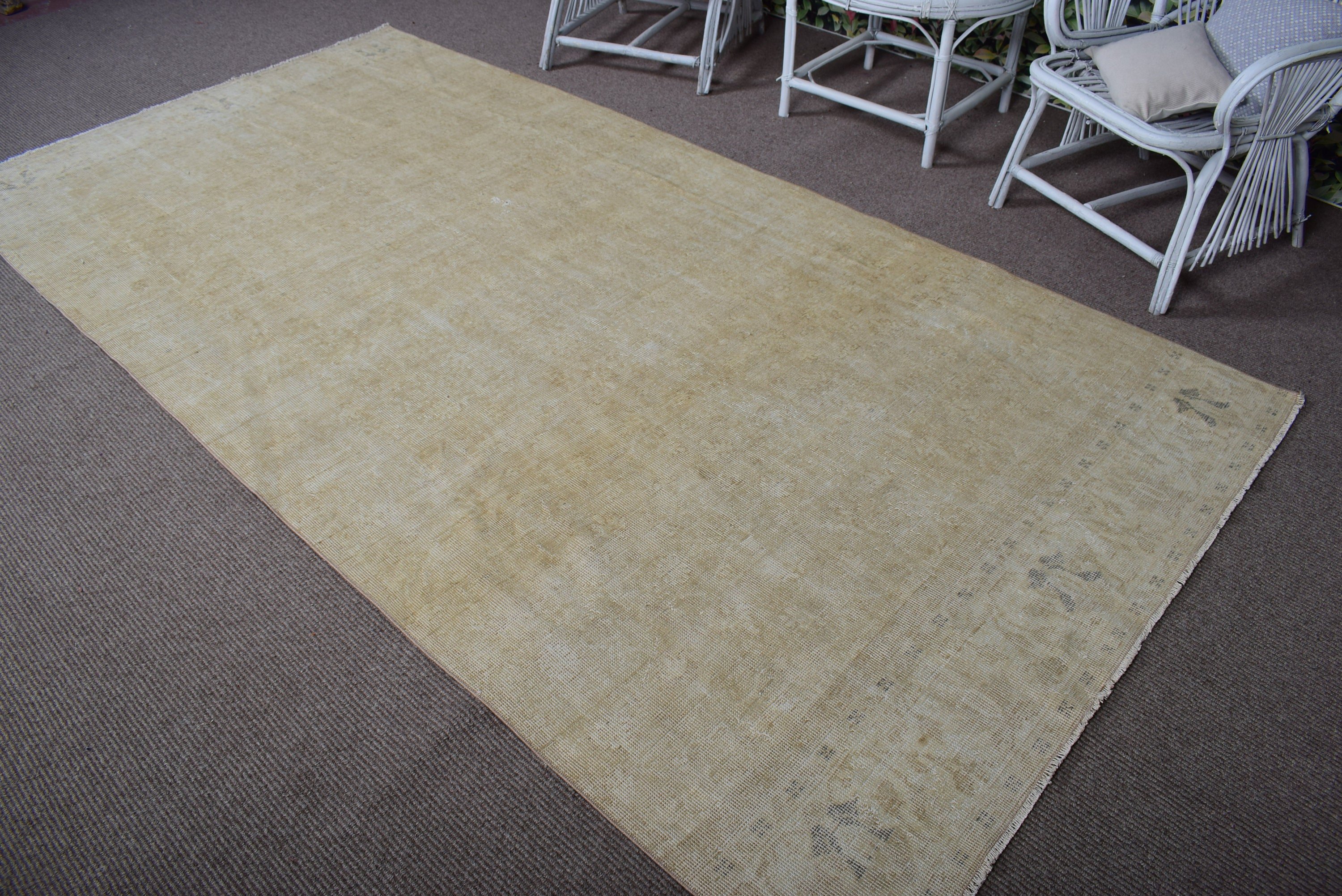 Turkish Rugs, Anatolian Rugs, Bedroom Rugs, Beige Modern Rugs, Living Room Rugs, Vintage Rug, 5.1x10 ft Large Rug, Dining Room Rugs