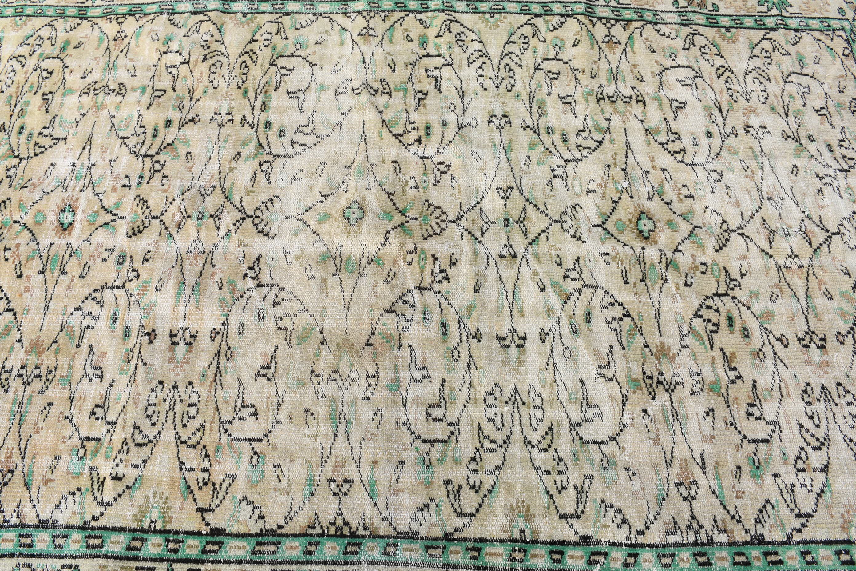 Salon Halı, Yemek odası Halı, Bej Serin Halı, 181x252 cm Salon Halı, Oturma odası Halı, Antik Halı, Nostaljik Halı, Salon Halı