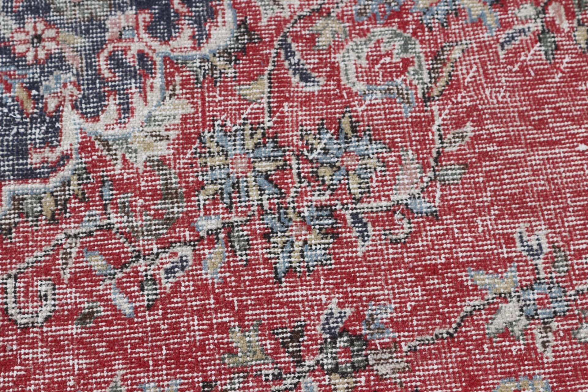 Kırmızı Yün Halı, Oryantal Halı, Salon Halısı, Vintage Halı, Yemek Odası Halıları, Türk Halıları, Ev Dekorasyonu Halıları, Soluk Halılar, 5,5x9,8 ft Büyük Halı