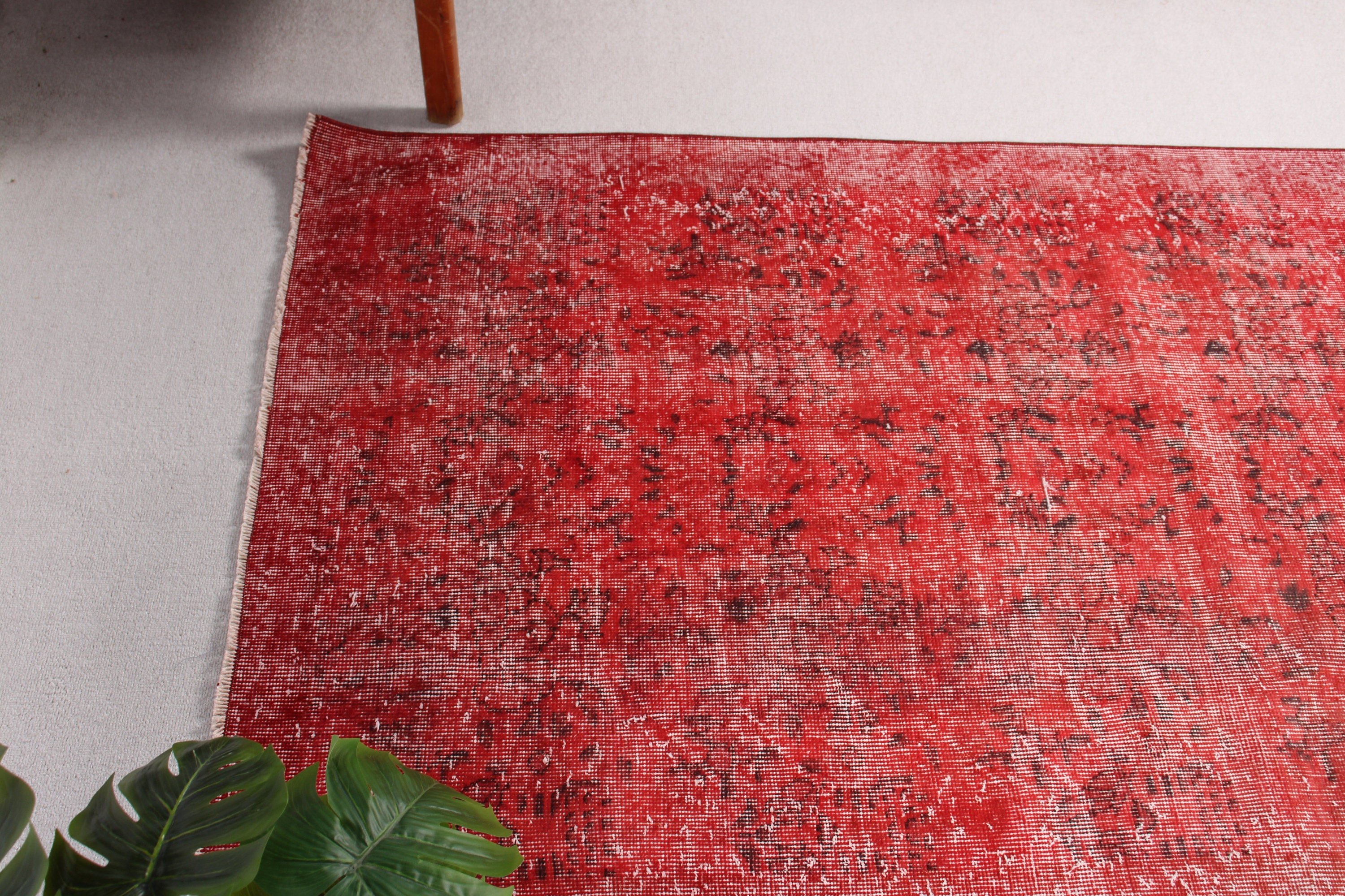 Wool Rugs, Tribal Rug, Flatweave Rugs, Kitchen Rug, Turkish Rug, Red Neutral Rug, Rugs for Vintage Area, Vintage Rug, 3.7x6.7 ft Area Rug