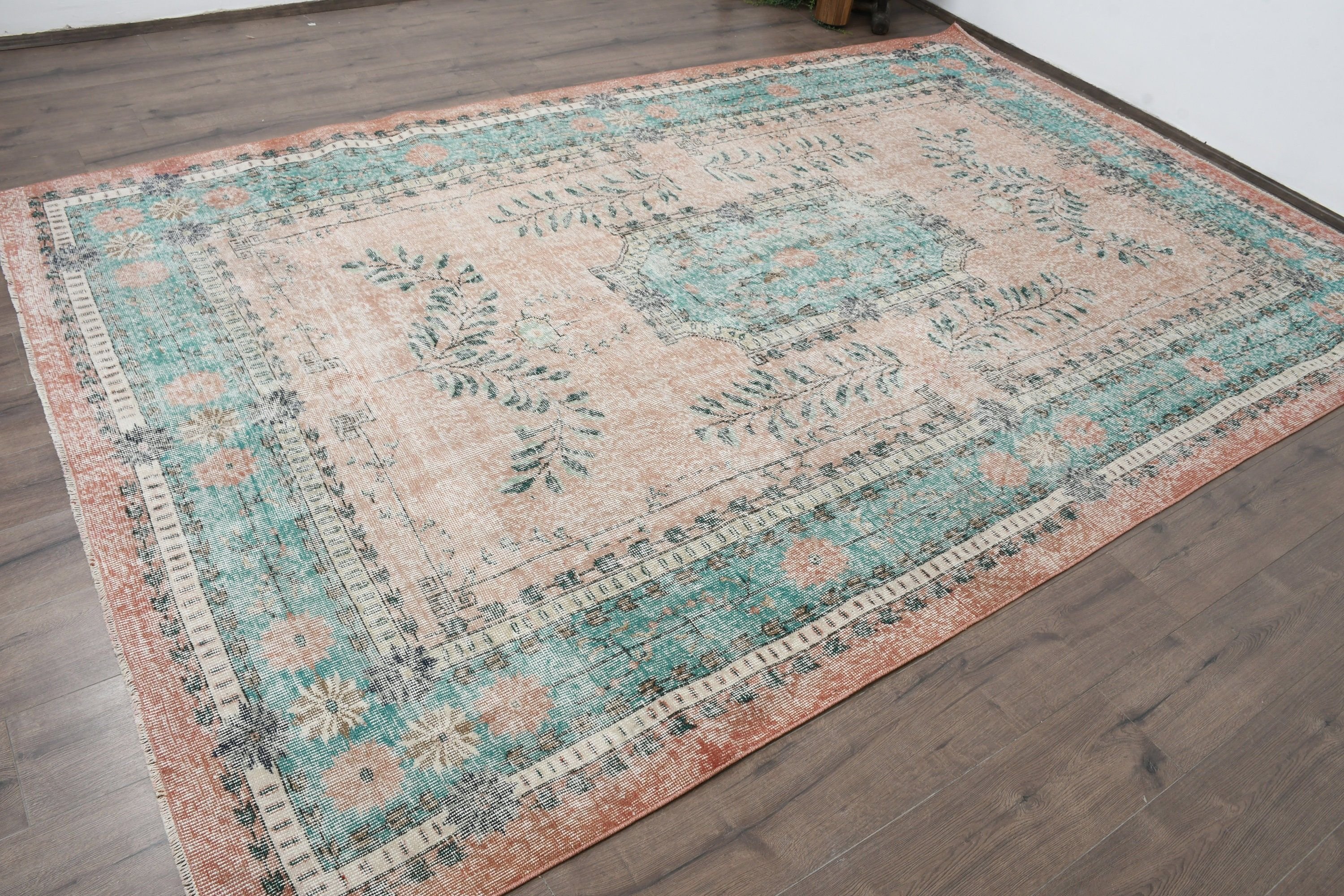 Dining Room Rug, Antique Rug, Turkish Rugs, Bronze Anatolian Rug, 7x11 ft Oversize Rug, Anatolian Rug, Office Rug, Saloon Rug, Vintage Rug