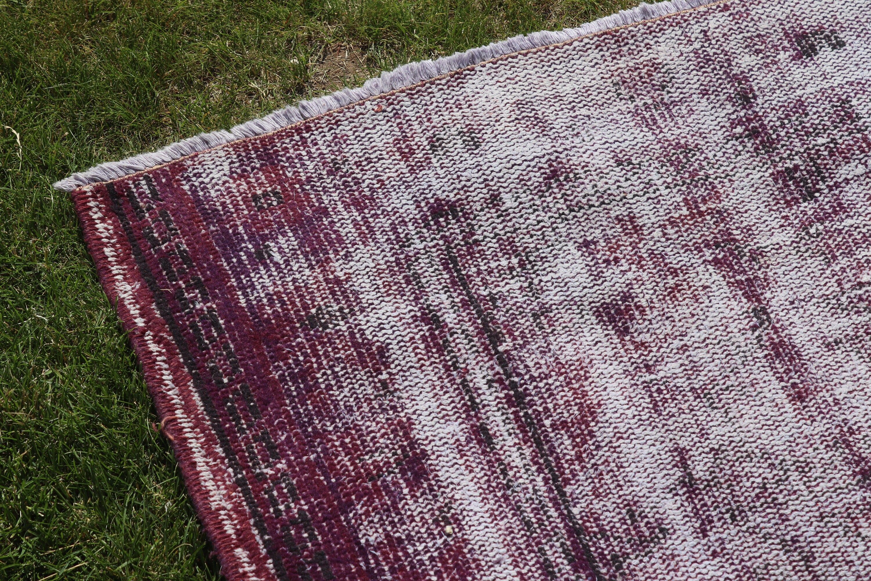 Flatweave Rugs, Vintage Rug, Purple Handwoven Rugs, Large Oushak Rug, Turkish Rugs, Antique Rug, 5.9x8.7 ft Large Rugs, Large Vintage Rug