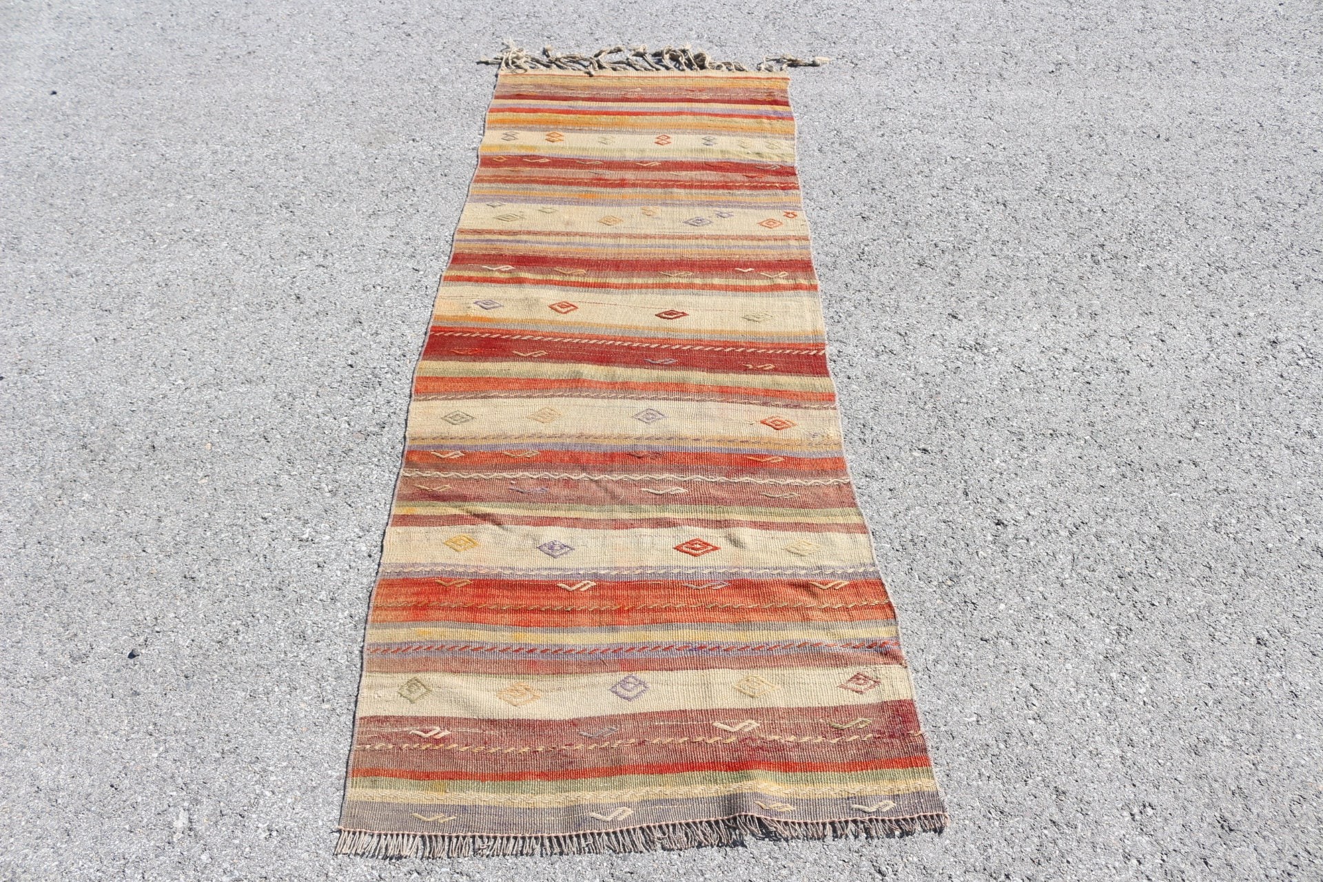 Anadolu Kilim, Mutfak Kilim, Yolluk Kilim, Sarı Antik Kilim, 76x215 cm Yolluk Kilim, Merdiven Kilim, Merdiven Kilim, Nostaljik Kilim