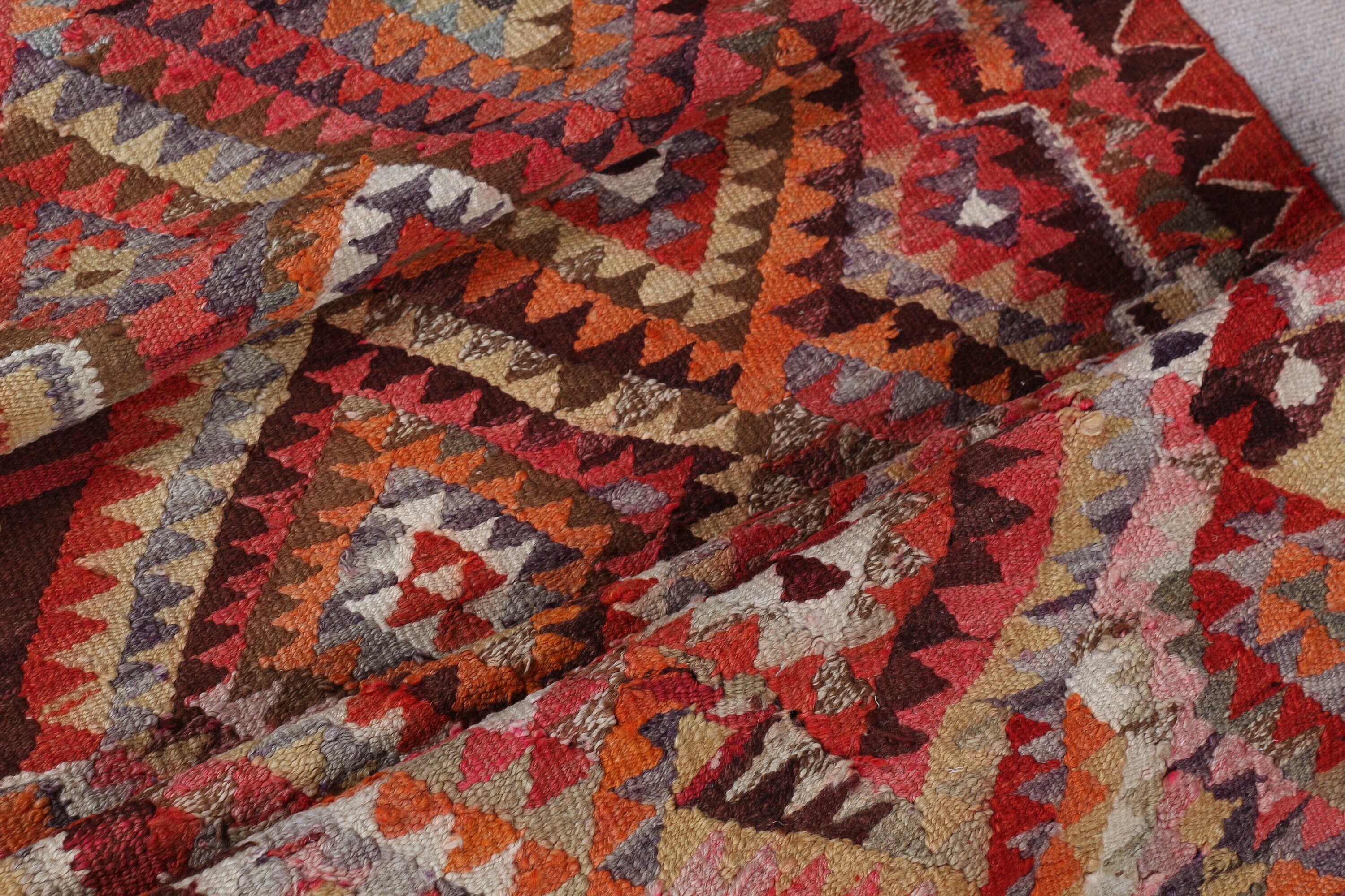 Kilim, Turkish Rug, Kitchen Rug, Vintage Rug, 3x10.3 ft Runner Rugs, Oriental Rug, Art Rug, Moroccan Rug, Pink Floor Rugs, Stair Rugs
