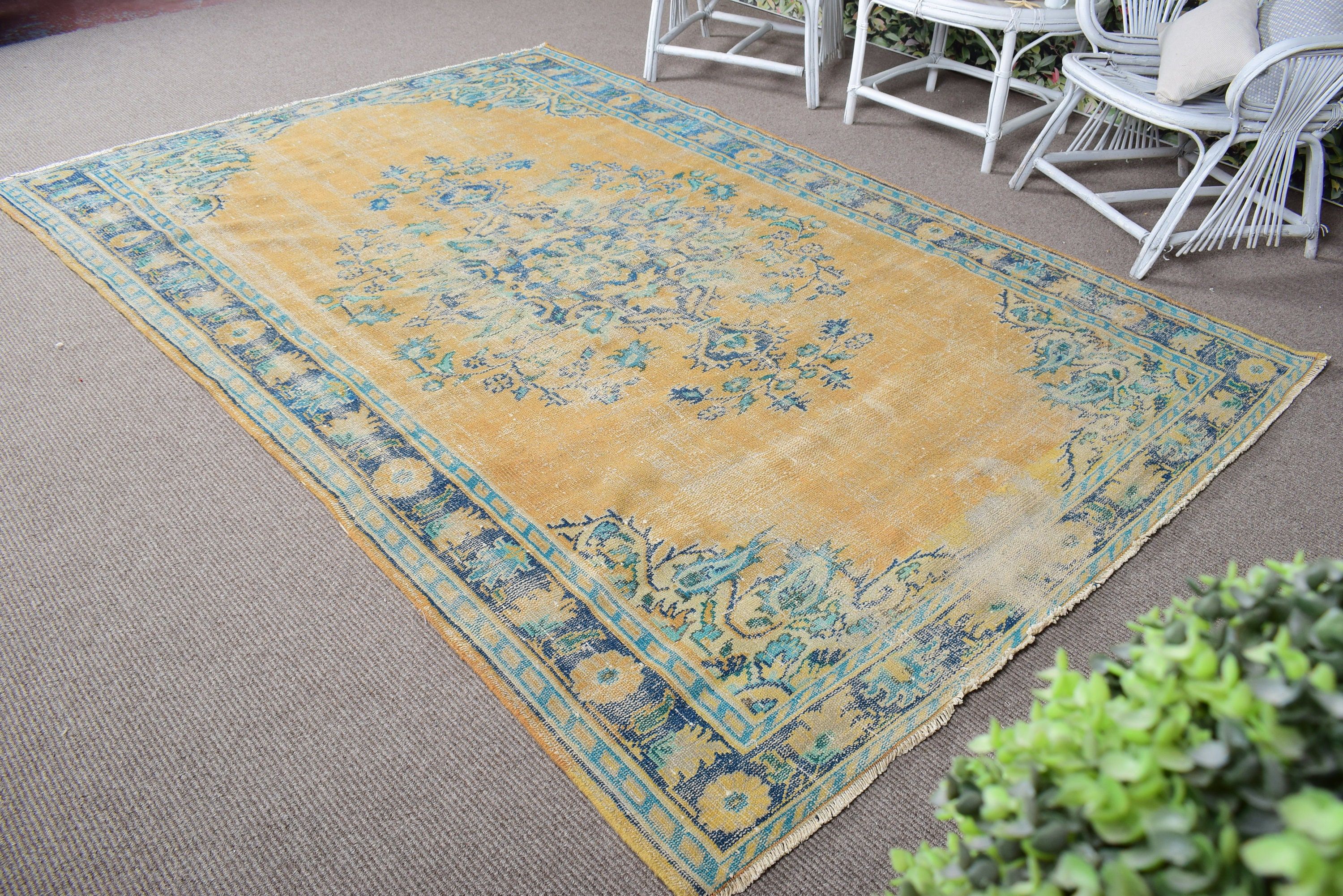 Large Oushak Rug, Bronze Statement Rug, 6.1x8.7 ft Large Rug, Large Vintage Rugs, Vintage Rugs, Modern Rug, Neutral Rugs, Turkish Rugs