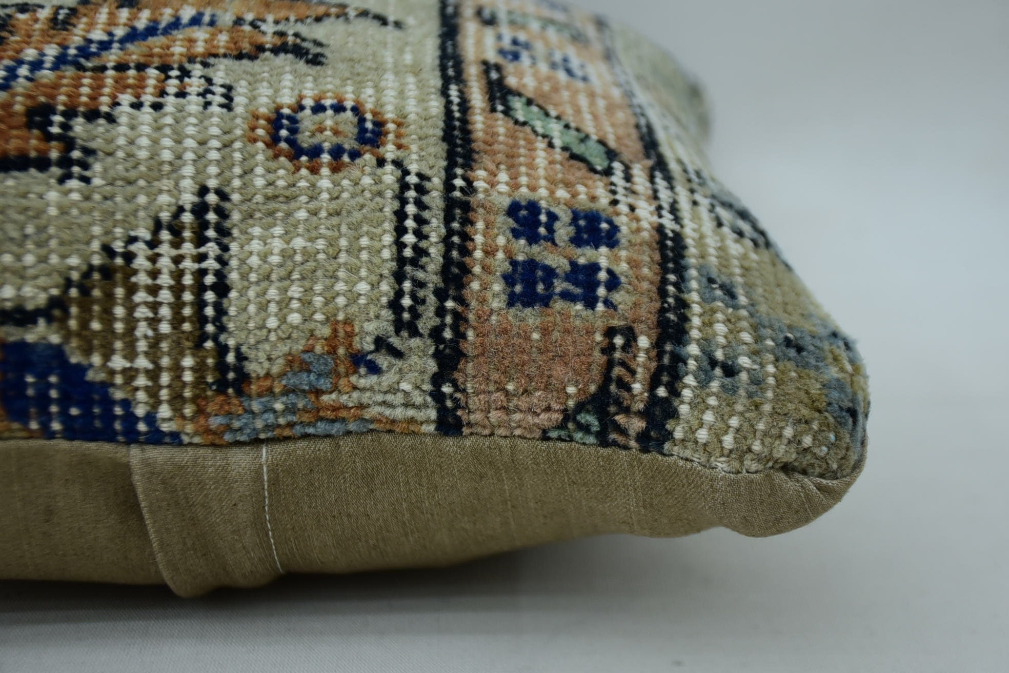 Anatolian Cushion, Wholesale Pillow Case, Antique Pillows, Floor Cushion Case, Pillow for Sofa, 12"x12" Beige Cushion, Kilim Pillow Cover