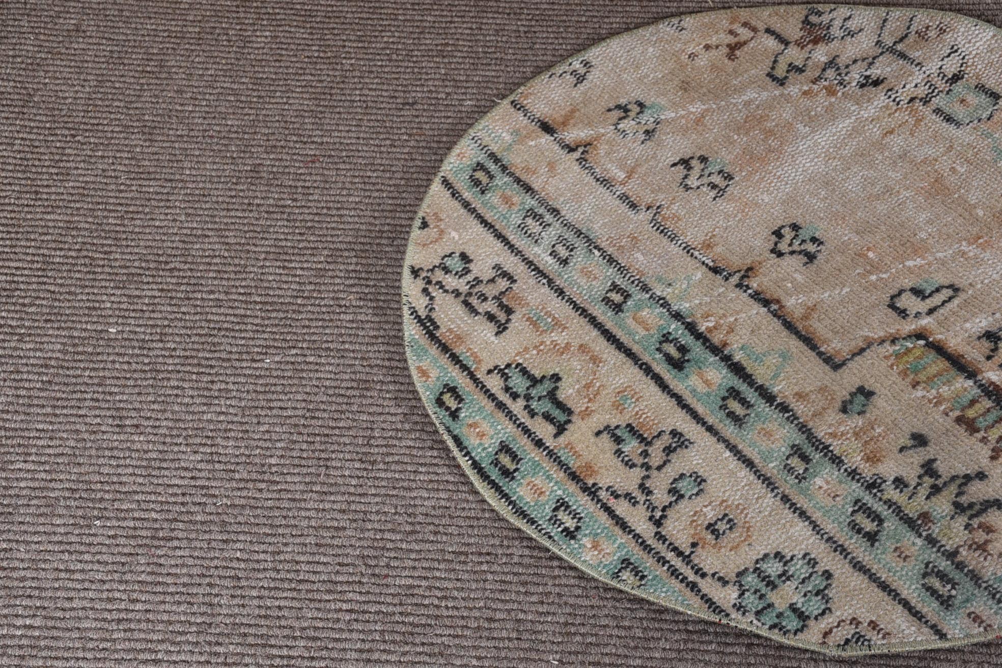 Floor Rug, Turkish Rugs, Bedroom Rugs, Pastel Rug, Rugs for Car Mat, Office Rugs, Vintage Rug, Wall Hanging Rug, 2.3x2.3 ft Small Rugs