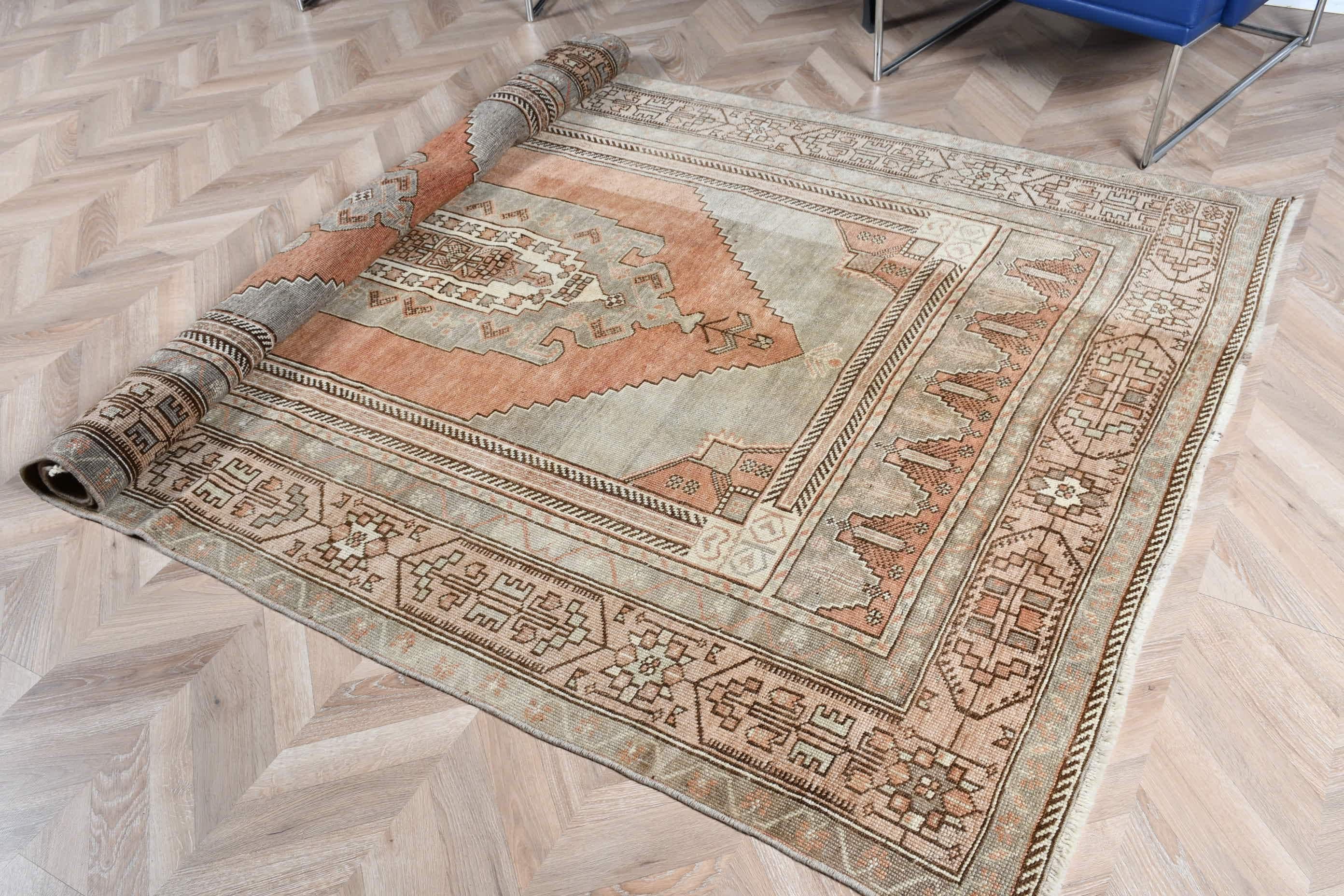 Oturma Odası Halısı, 5.4x9 ft Büyük Halılar, Bej Oryantal Halı, Türk Halısı, Antika Halı, Vintage Halı, Salon Halıları, Oryantal Halılar, Doğal Halı