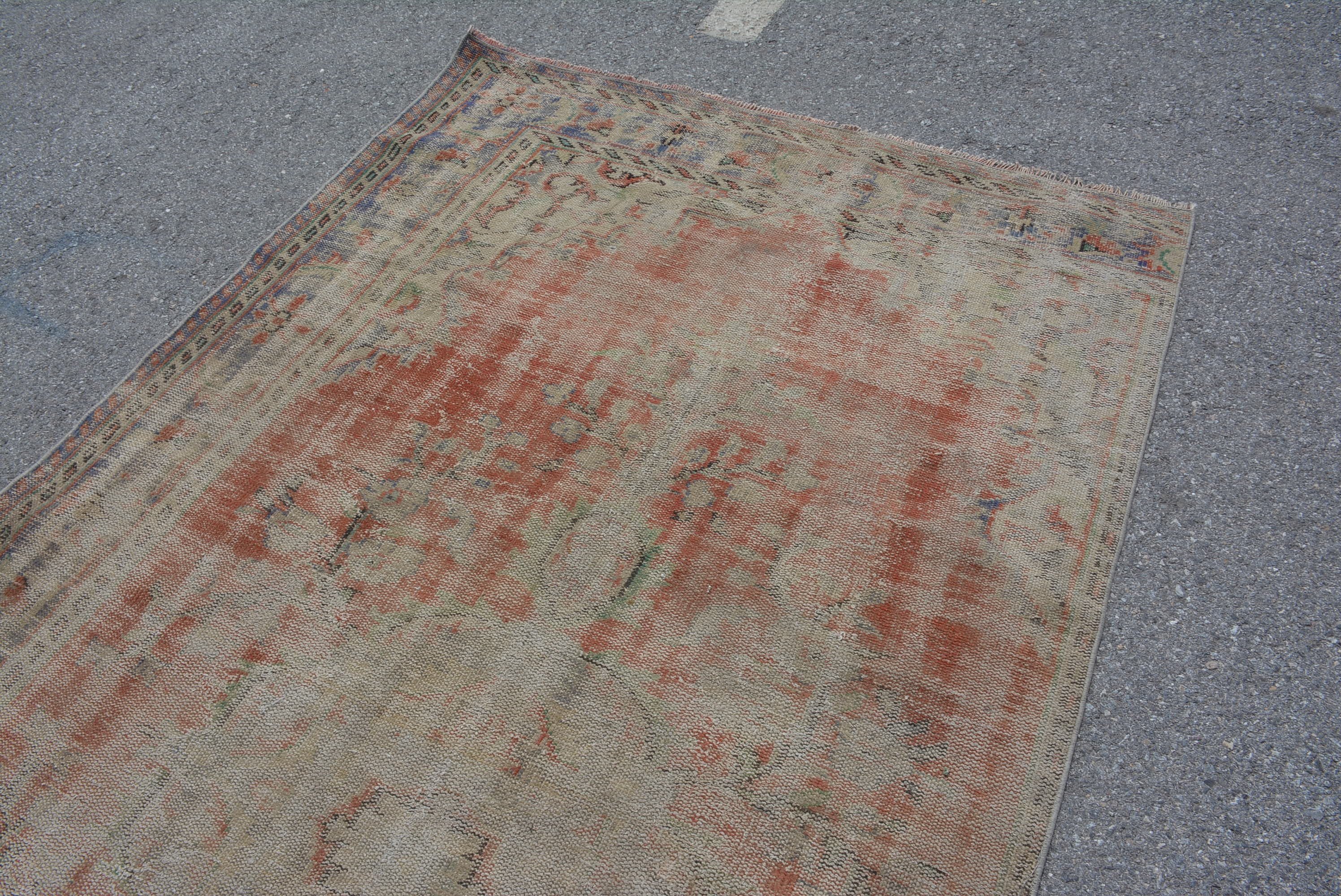 Living Room Rug, Kitchen Rug, Aesthetic Rugs, Turkish Rugs, Rugs for Dining Room, 5.1x10 ft Large Rugs, Vintage Rugs, Wool Rug, Bedroom Rug