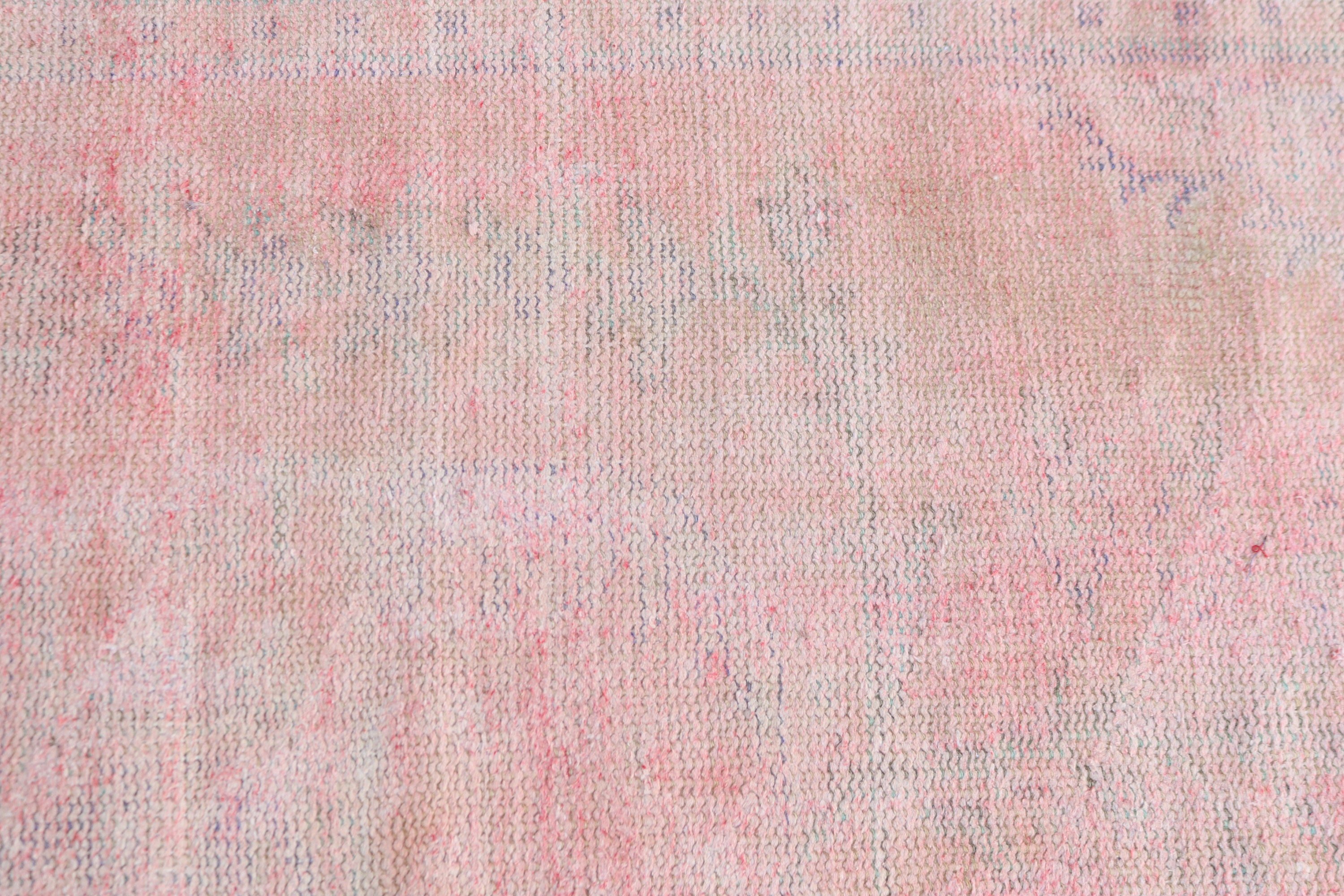 Pink Geometric Rugs, Floor Rug, Turkish Rug, Office Rug, Rugs for Runner, Moroccan Rugs, Vintage Rug, 2.3x8.9 ft Runner Rugs, Hallway Rugs