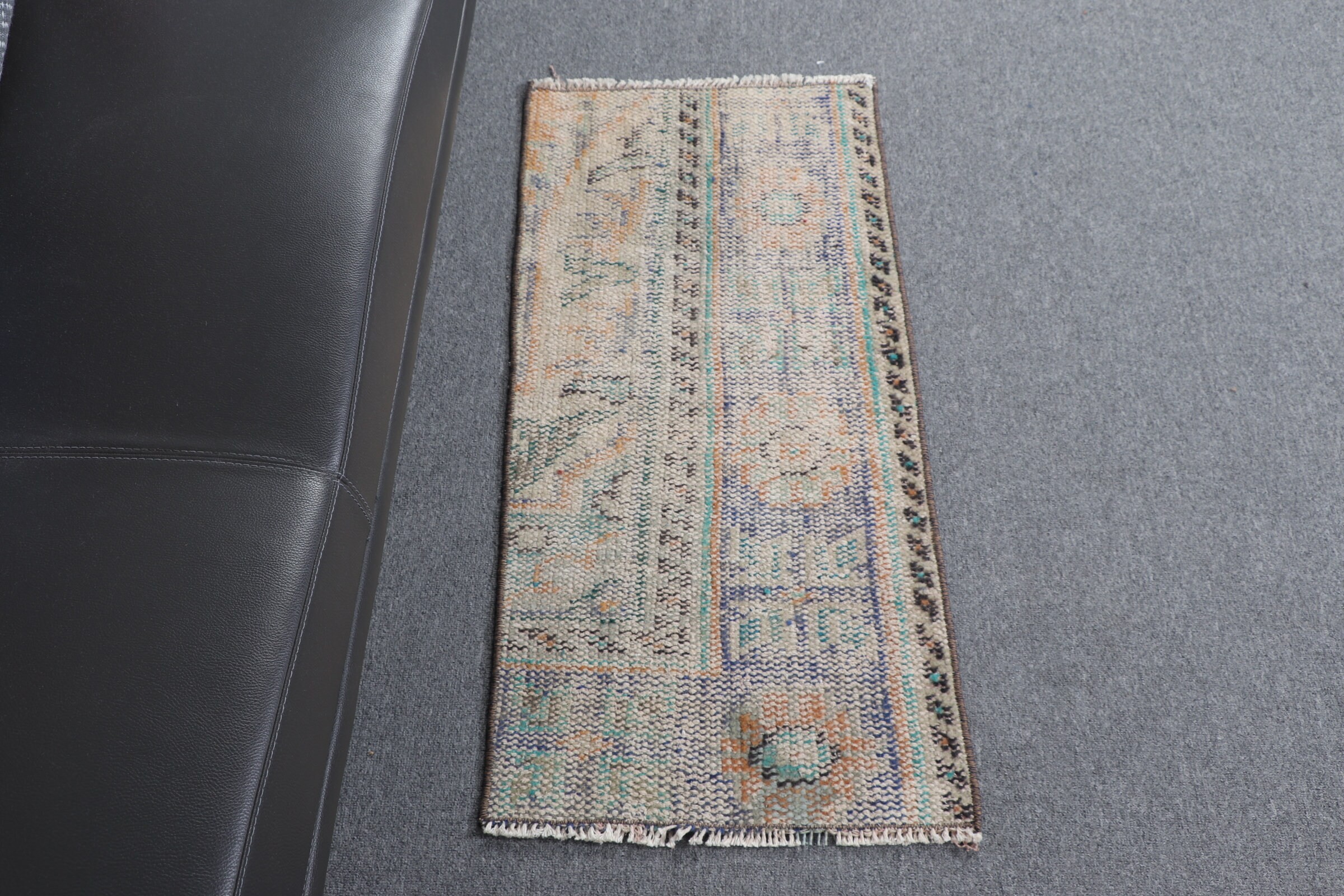 Rugs for Door Mat, Kitchen Rugs, 1.5x3.2 ft Small Rugs, Vintage Rug, Turkish Rugs, Bath Rug, Cool Rug, Beige Floor Rug, Bedroom Rug