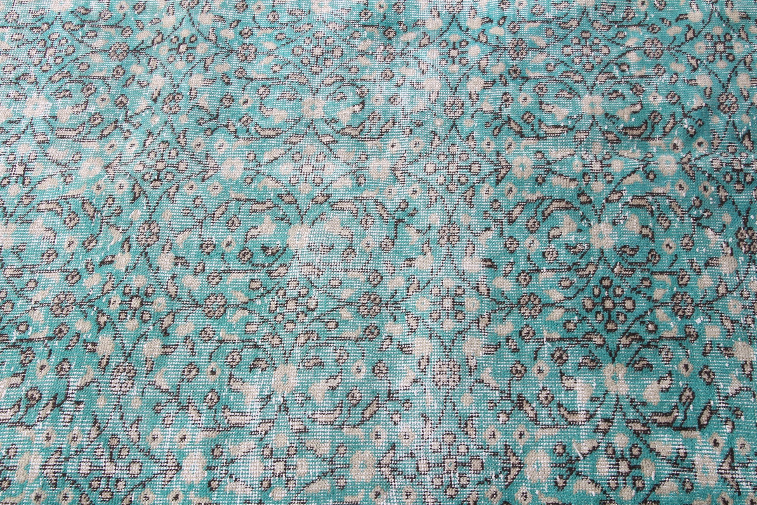 Türk Halıları, Oturma Odası Halıları, Oryantal Halılar, Vintage Halı, Yeşil Mutfak Halıları, 5.6x8.5 ft Büyük Halı, Yemek Odası Halısı