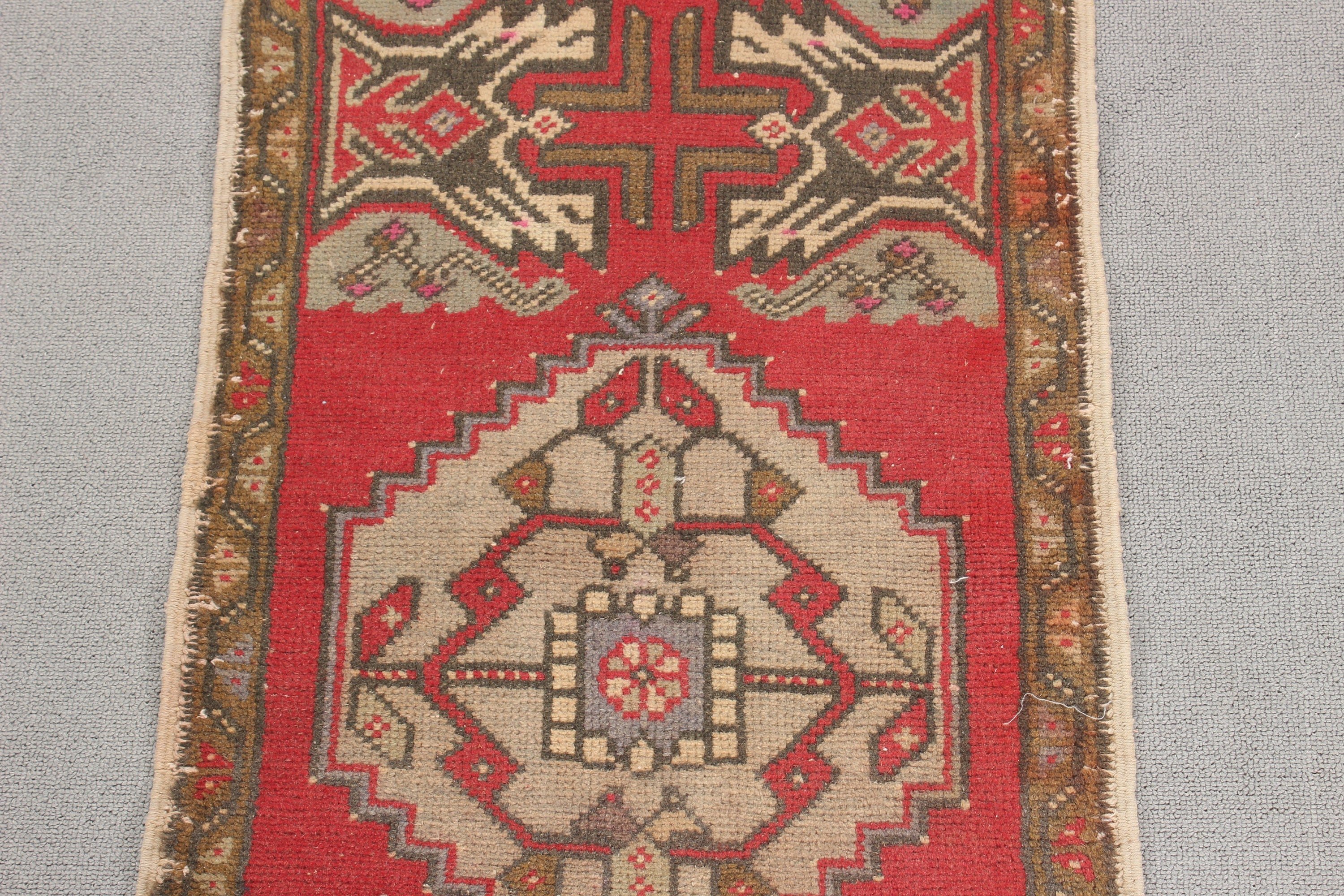 Modern Halılar, Araba Paspas Halısı, Gri Oryantal Halılar, 1,5x3,1 ft Küçük Halı, Anadolu Halıları, Türk Halısı, Yatak Odası Halıları, Aztek Halıları, Vintage Halı