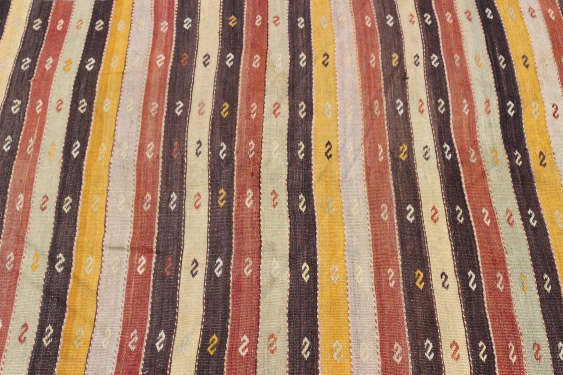 Cool Halılar, Kilim, Kahverengi 3.6x10.2 ft Runner Halıları, Merdiven Halıları, Türk Halıları, Boho Halısı, Vintage Halı, Mutfak Halıları