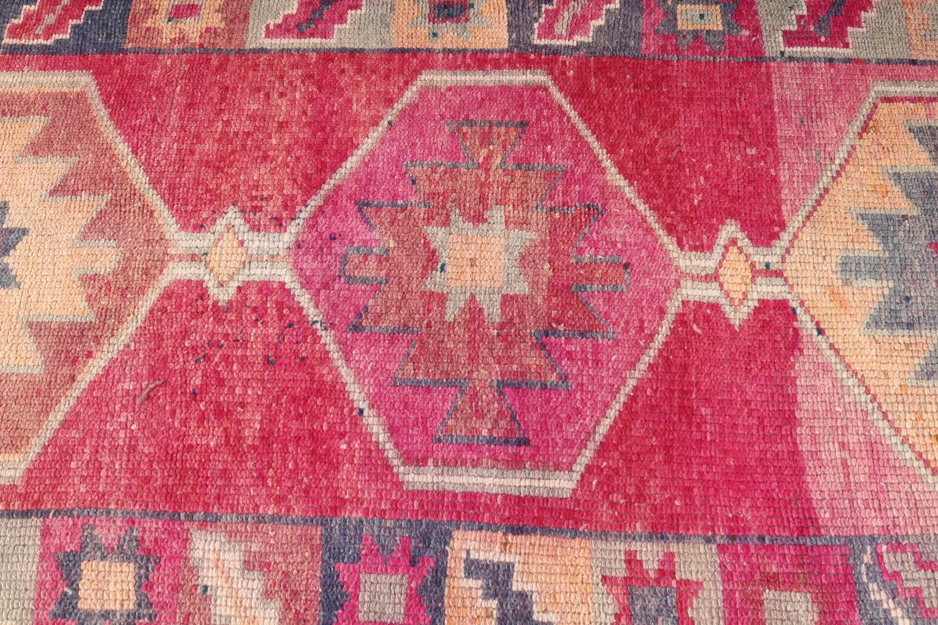 Corridor Rugs, Pink Floor Rug, Vintage Rug, Moroccan Rugs, Turkish Rugs, Oriental Rugs, Stair Rug, Custom Rug, 3.1x10.9 ft Runner Rug
