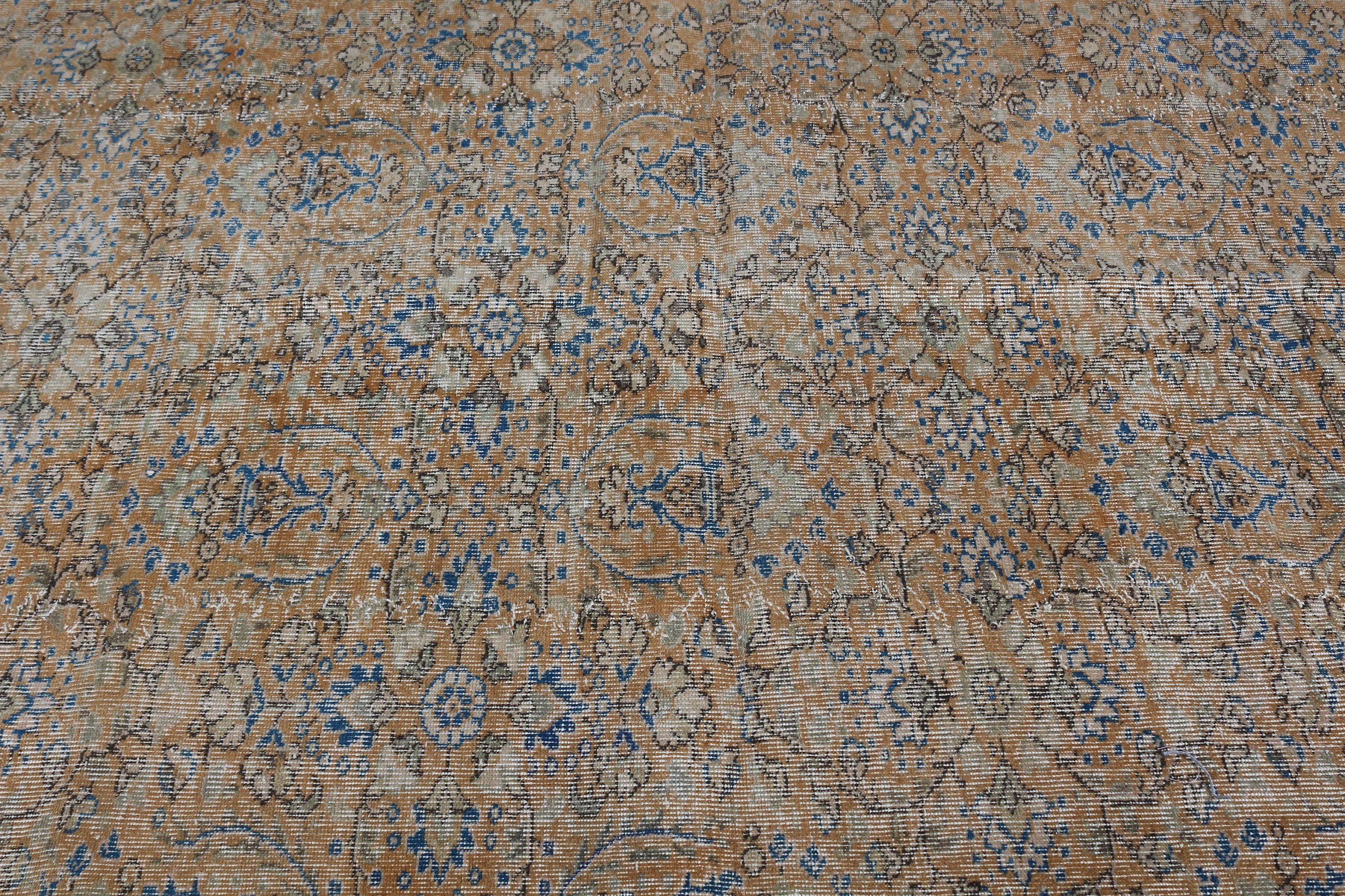 Fas Halıları, Oturma Odası Halısı, Turuncu Yatak Odası Halıları, 6,7x9,6 ft Büyük Halı, Boho Halısı, Yer Halıları, Yemek Odası Halısı, Vintage Halı, Türk Halıları