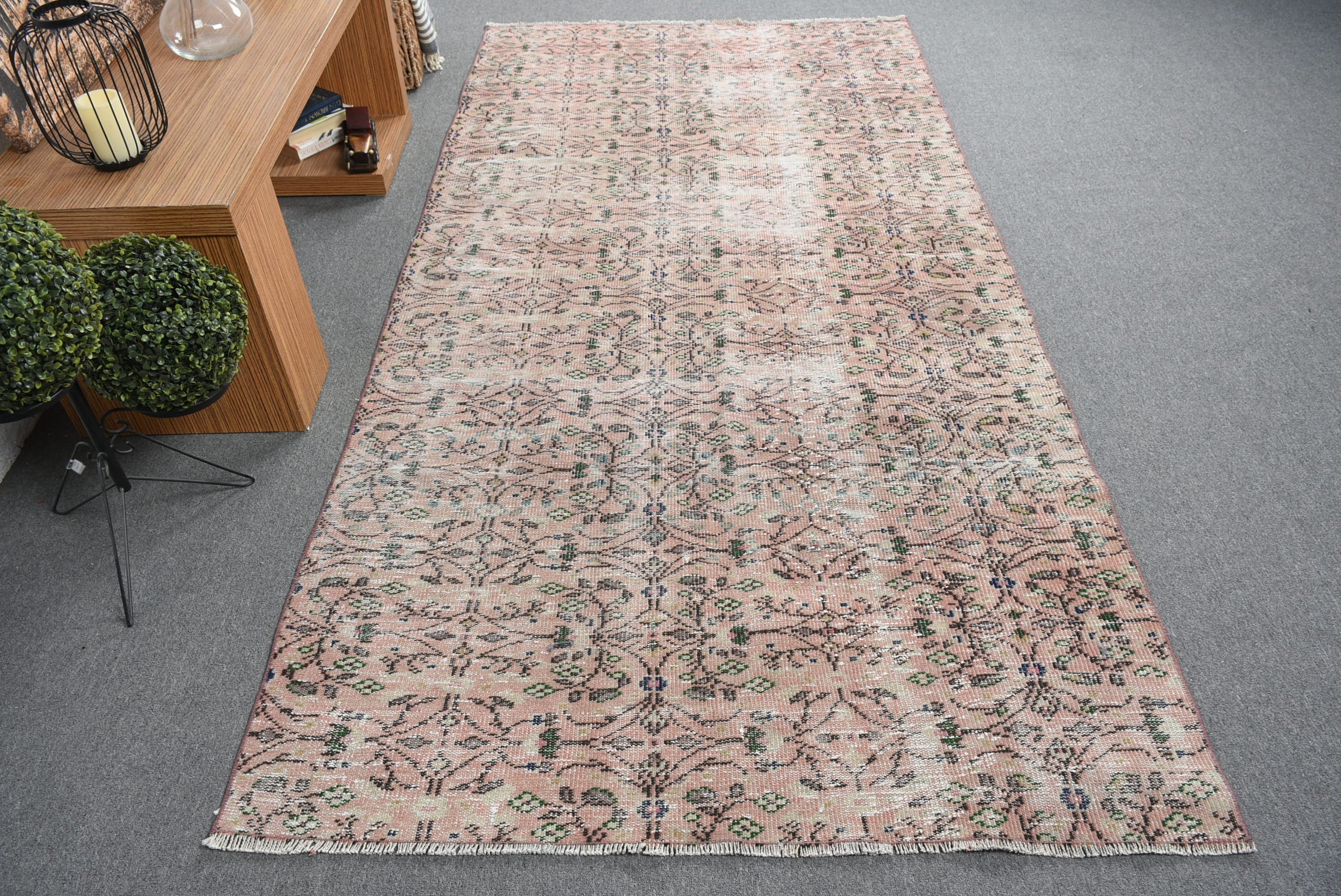 Oturma Odası Halısı, Yer Halısı, Yatak Odası Halısı, 4.6x9.3 ft Büyük Halılar, Pembe Oushak Halıları, Salon Halısı, Türk Halısı, Vintage Halı, Salon Halıları