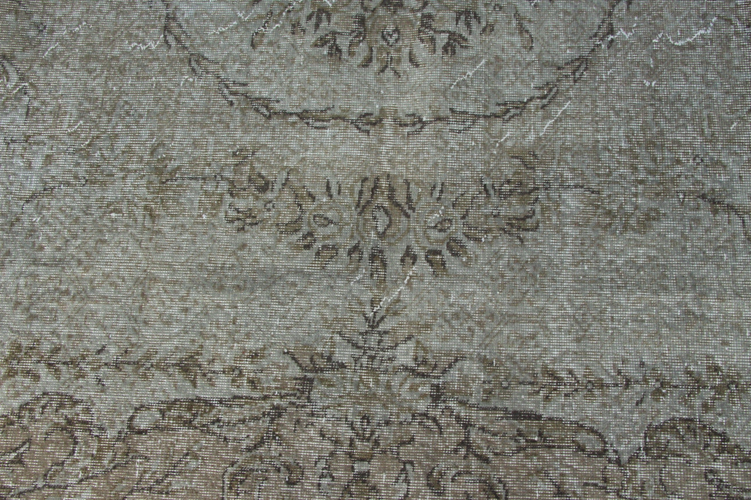 Vintage Halılar, Koridor Halısı, Merdiven Halıları, Yün Halılar, Gri Oushak Halı, 3,1x9,8 ft Yolluk Halıları, Mutfak Halıları, Havalı Halı, Türk Halısı