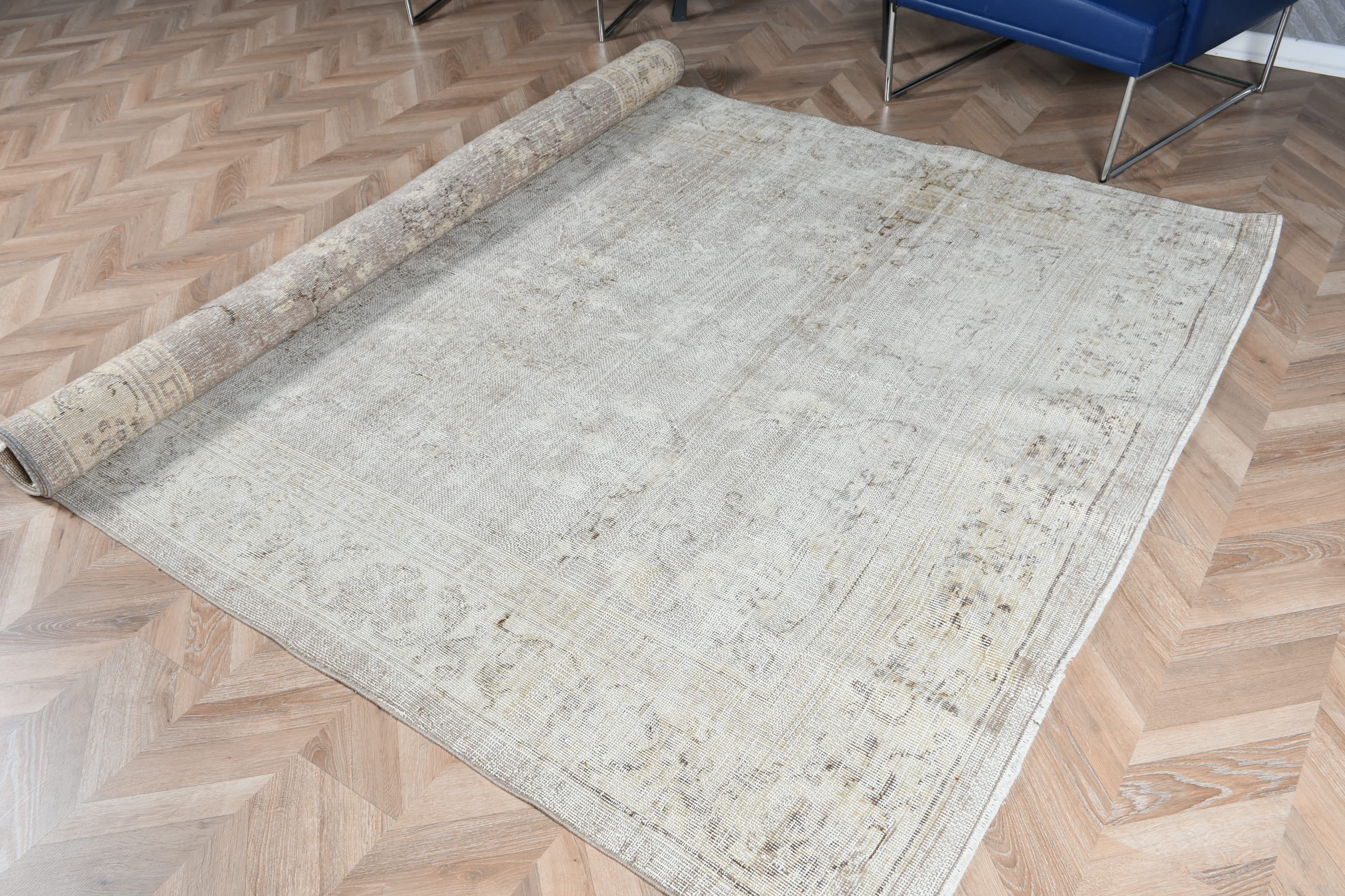 Vintage Rugs, Beige Oriental Rugs, Kitchen Rugs, Large Area Rug Rugs, Salon Rug, Wool Rug, 6.4x10.2 ft Large Rug, Bedroom Rug, Turkish Rug