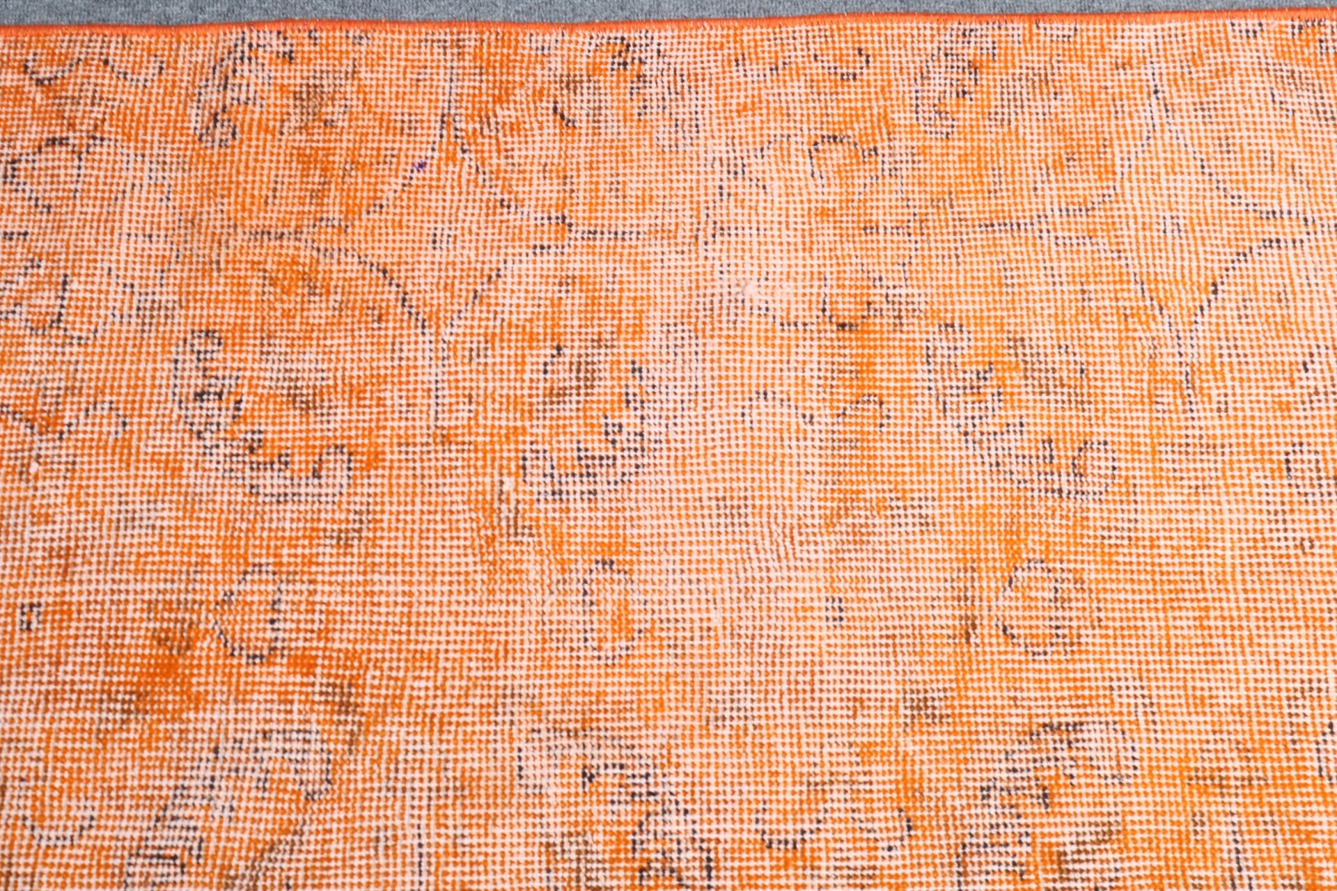 Turkish Rugs, Orange Boho Rug, Vintage Rugs, Cool Rugs, Small Boho Rugs, Rugs for Kitchen, 1.9x4.3 ft Small Rug, Bath Rugs, Handwoven Rug