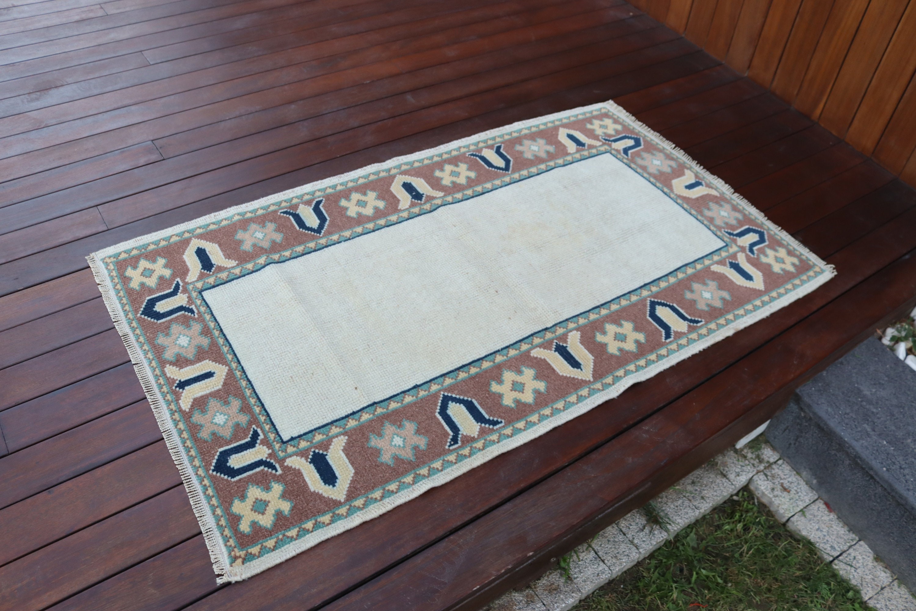 Fas Halıları, Türk Halıları, Bej Geometrik Halılar, Yer Halıları, Vintage Halılar, Havalı Halı, Küçük Alan Halıları, Mutfak Halıları, 2,6x4,4 ft Küçük Halılar