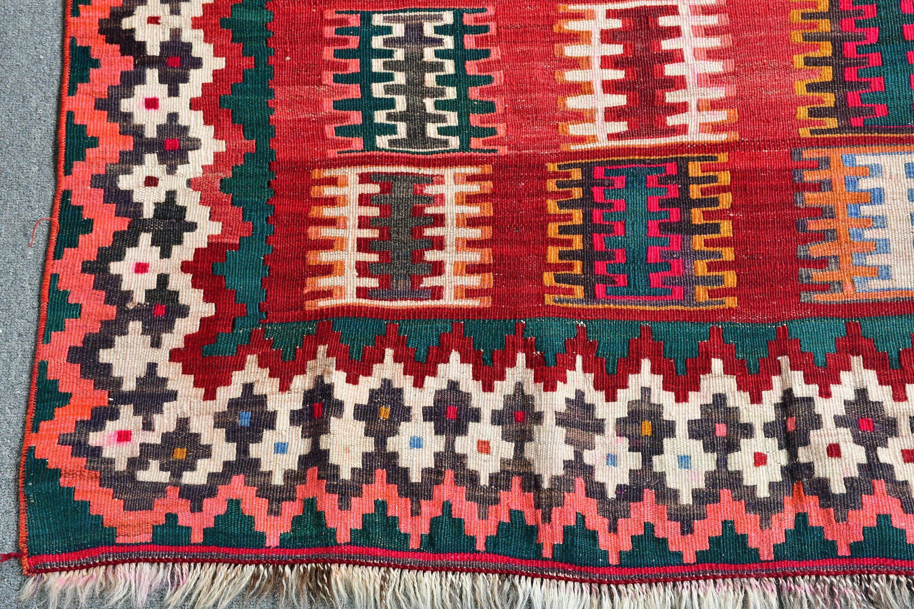 Oturma Odası Halısı, Salon Halısı, Fas Halıları, Yatak Odası Halısı, Kilim, Kırmızı Anadolu Halısı, Türk Halıları, Sevimli Halı, Vintage Halı, 5.3x8.7 ft Büyük Halı