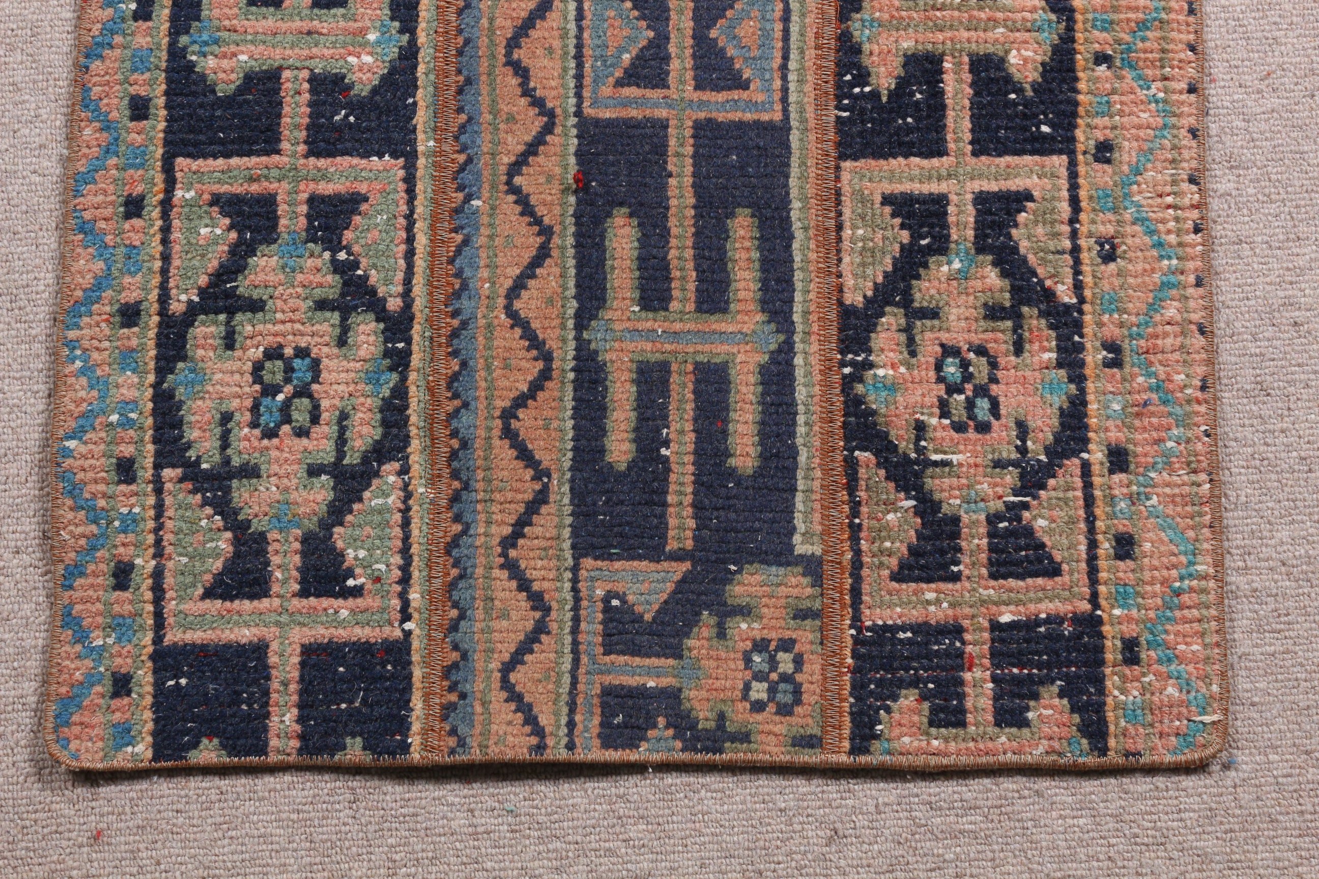 Art Rug, Turkish Rug, Door Mat Rug, Car Mat Rug, Blue Bedroom Rugs, Bedroom Rug, Anatolian Rugs, Vintage Rugs, 2.1x3.8 ft Small Rugs