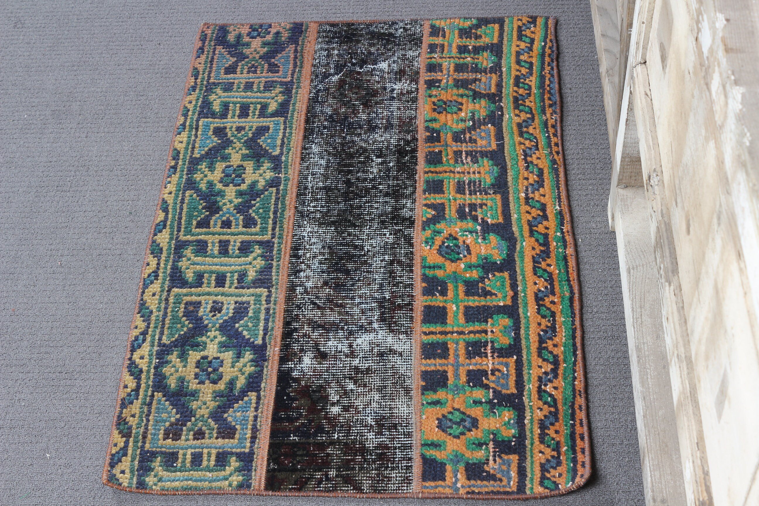 Banyo Halısı, Antika Halı, Türk Halısı, Soğuk Halı, Vintage Halı, Araba Paspas Halısı, Turuncu Anadolu Halıları, Araba Paspas Halıları, 1.9x3 ft Küçük Halılar