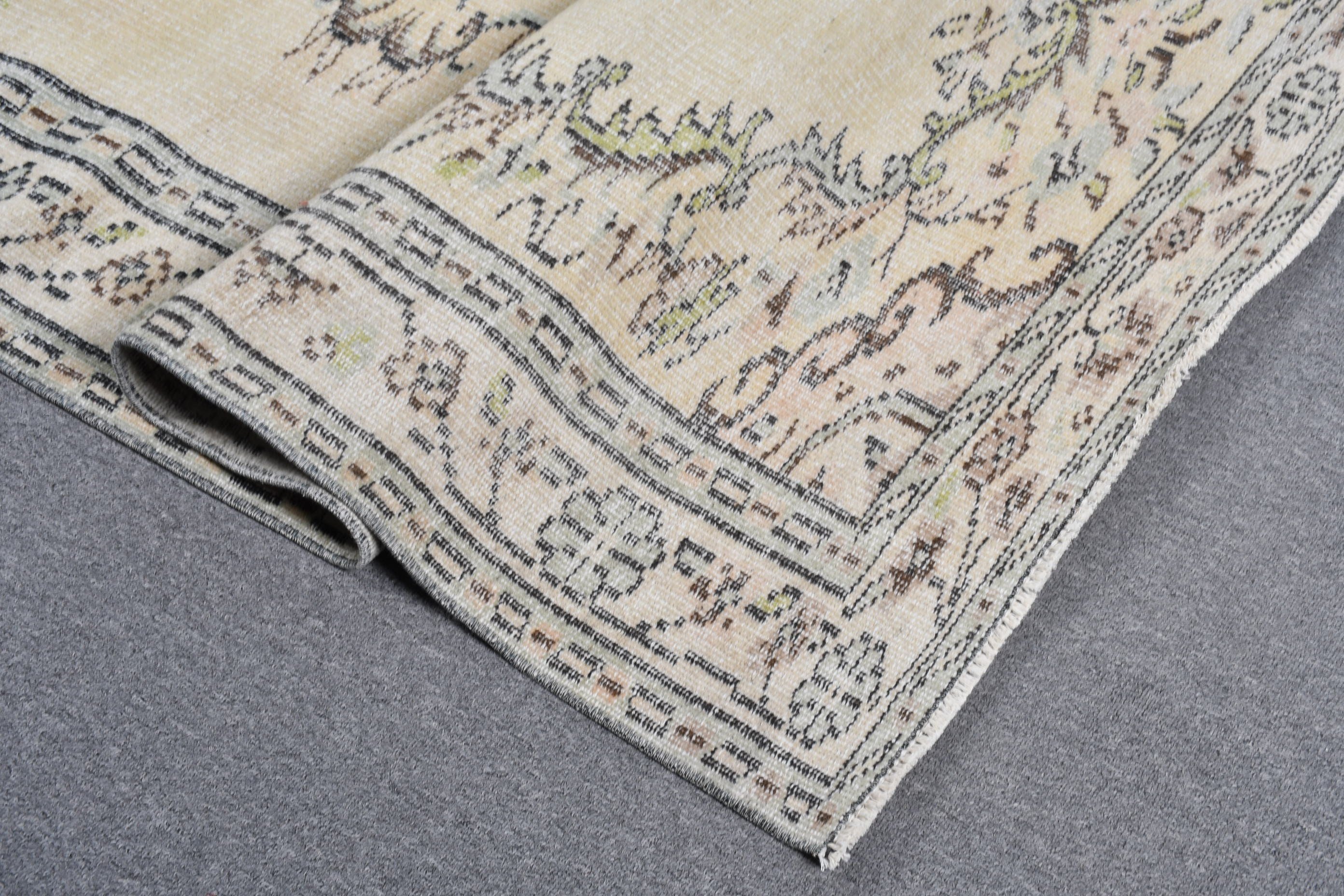 Living Room Rug, Turkish Rugs, Home Decor Rugs, Beige  5.2x8.2 ft Large Rug, Oriental Rugs, Vintage Rug, Dining Room Rug